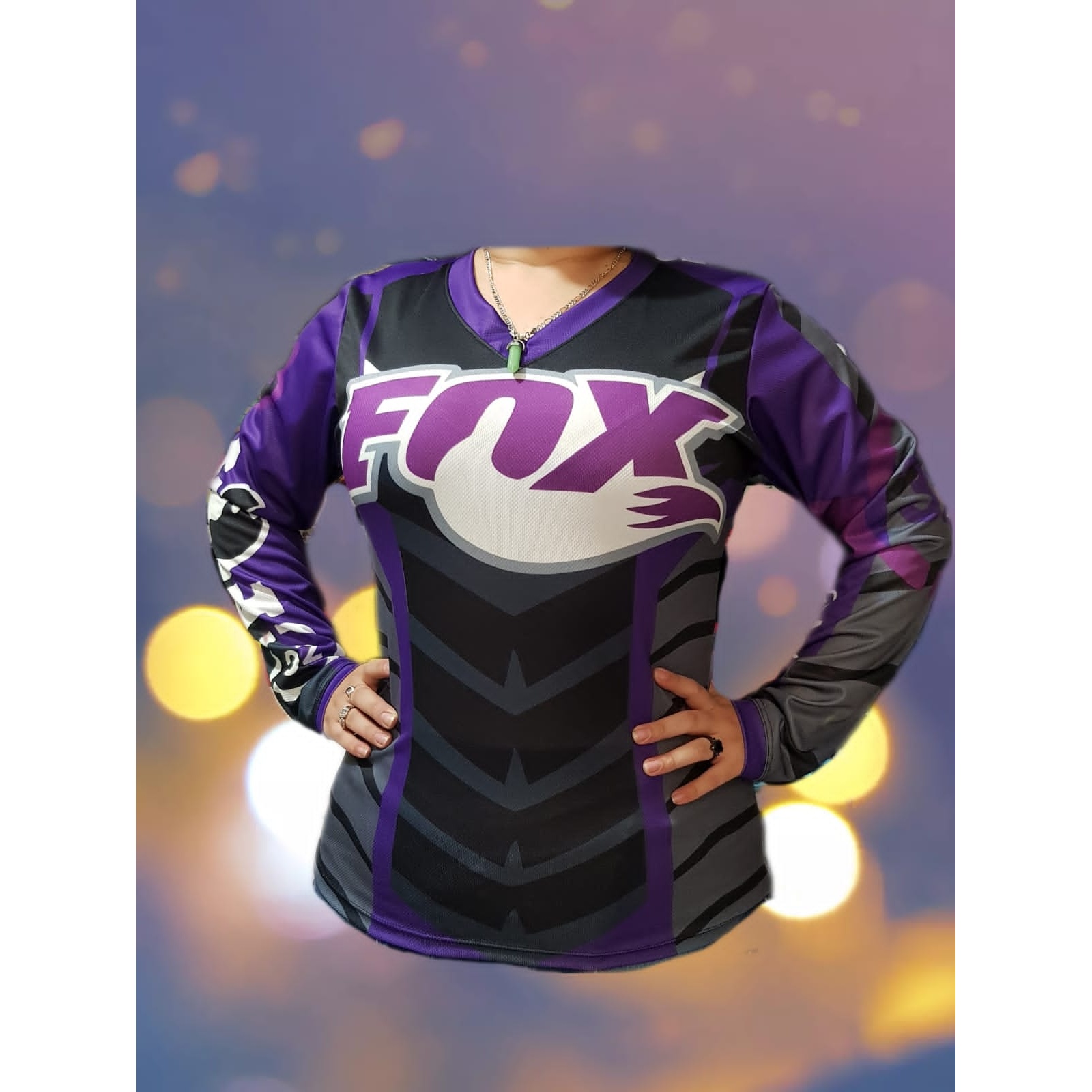 Jersey FOX Mujer Motocross Morado - Talla M