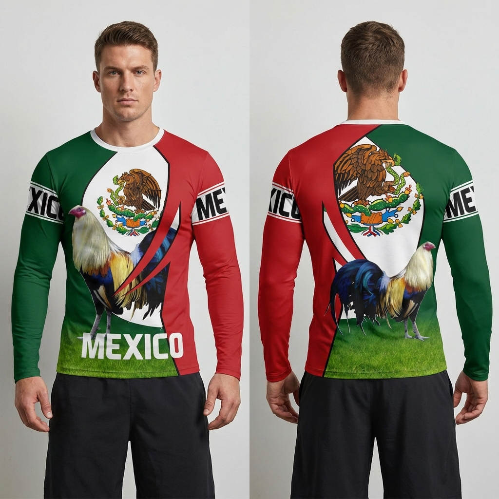 Playera México Gallo - Talla XL