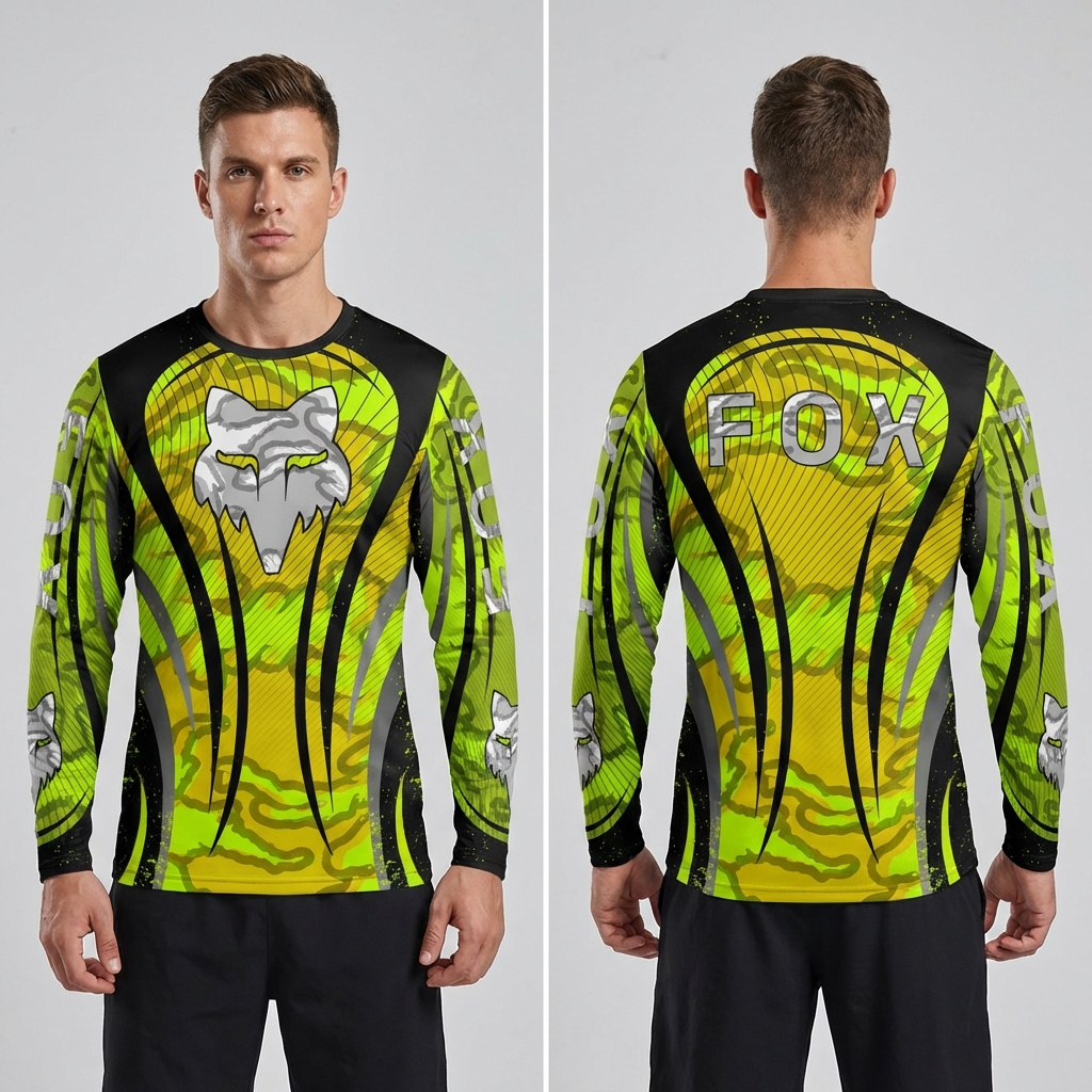 Jersey FOX de motocross verde - Talla M