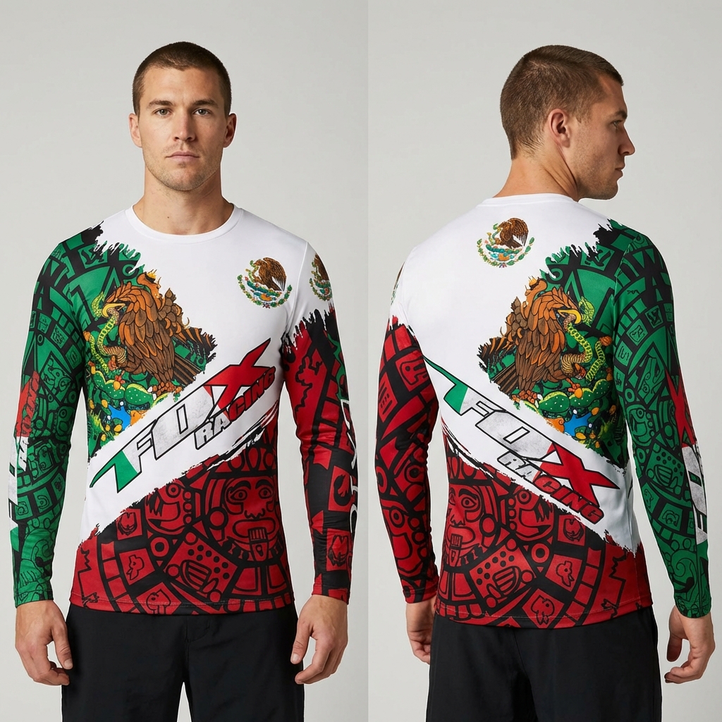 Playera deportiva México manga larga - Talla 2XL