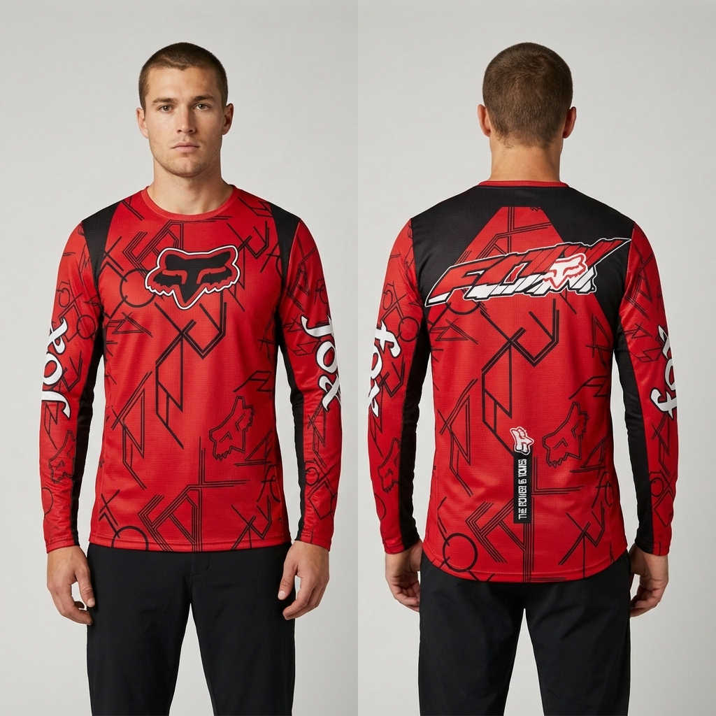 Jersey FOX Motocross Rojo - Talla XL