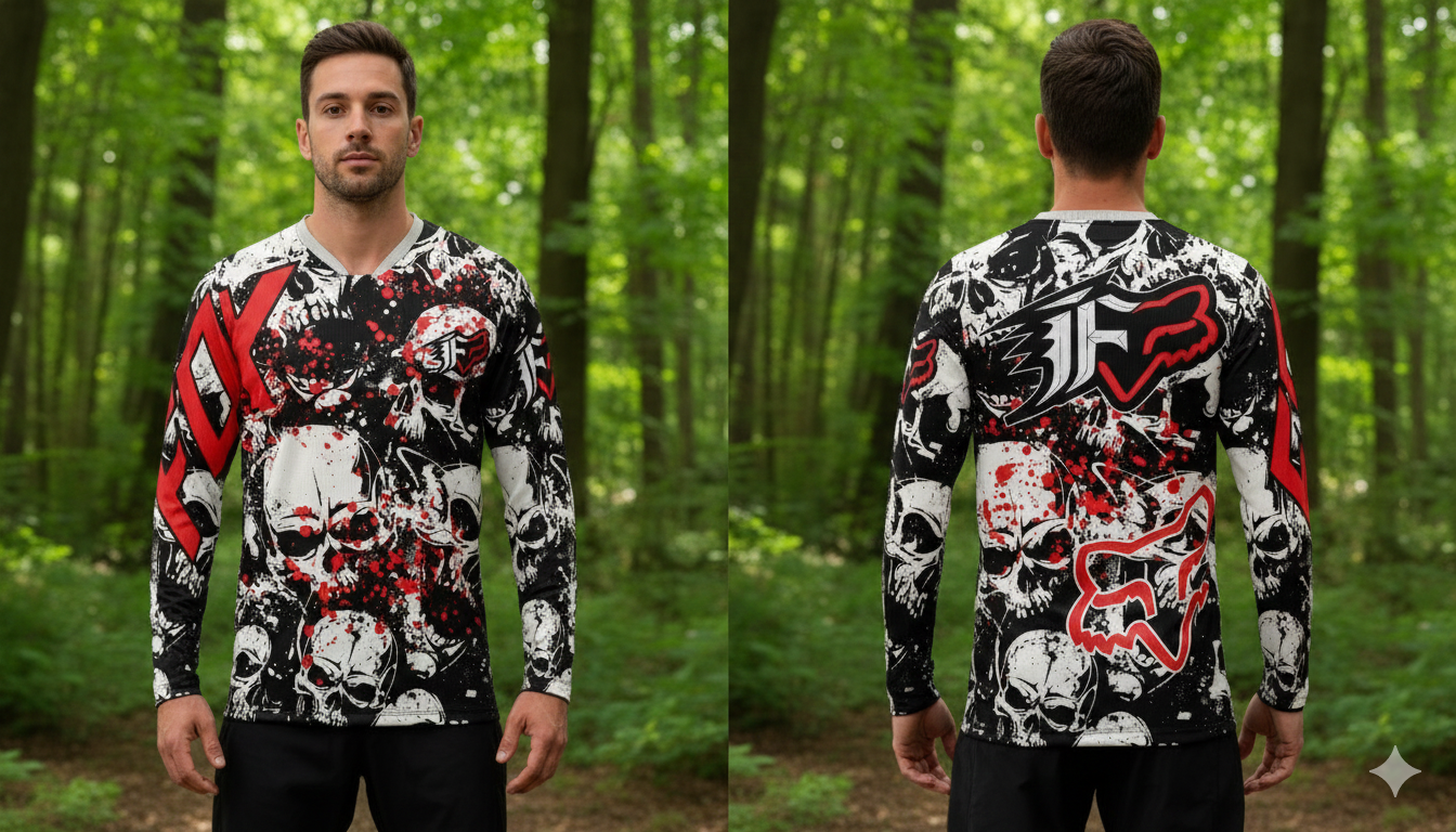 Playera FOX Calaveras - Talla XL