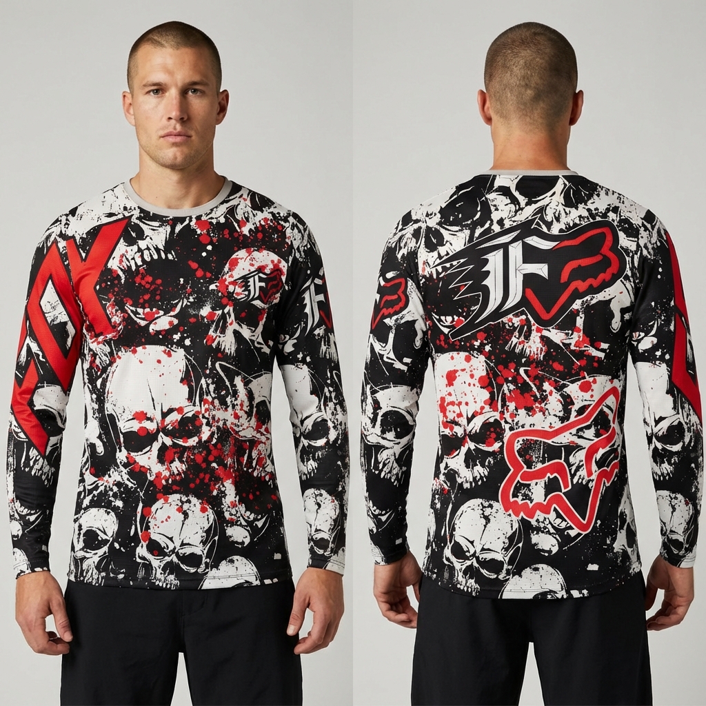 Playera FOX Calaveras - Talla XL