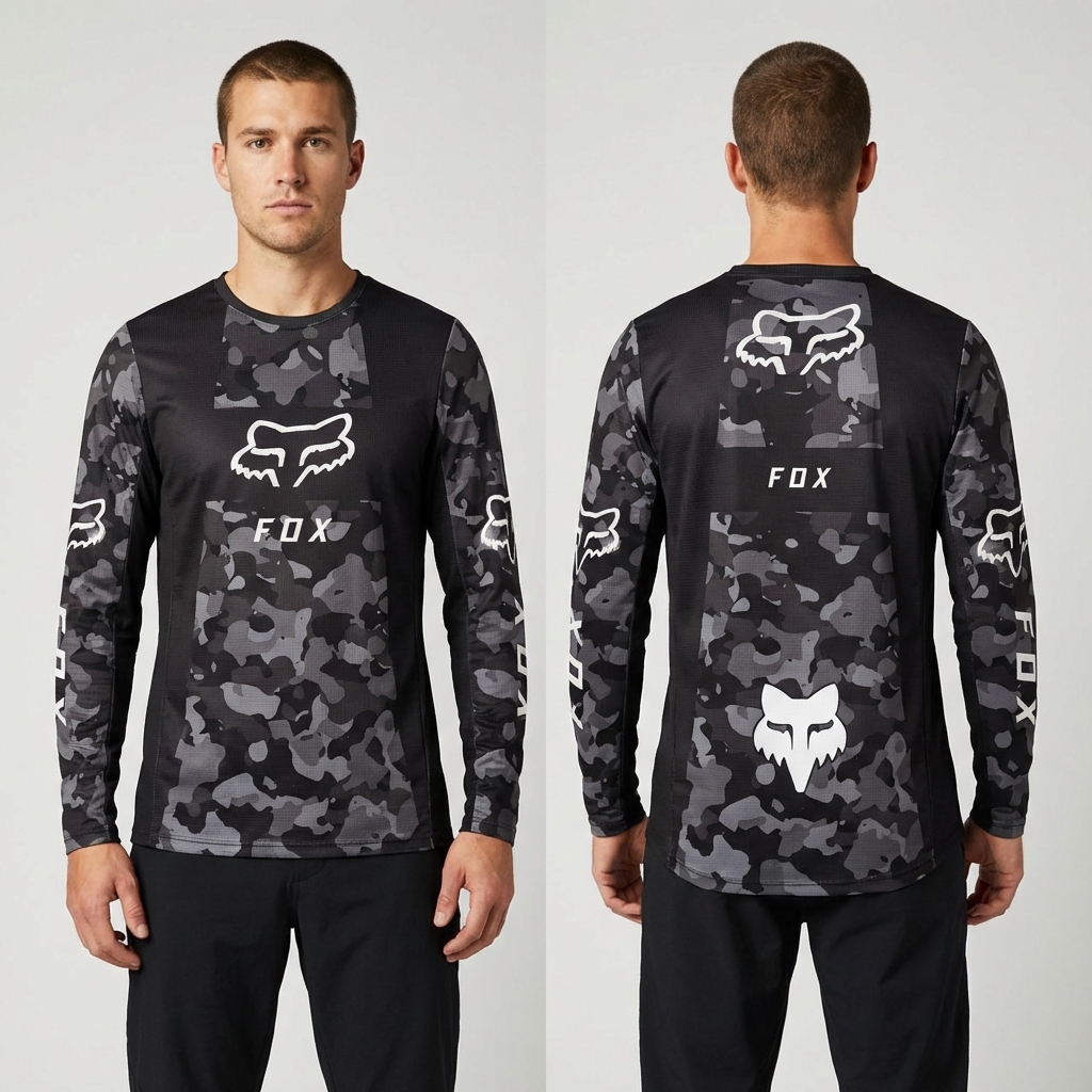 Playera FOX Camuflaje Manga Larga - Talla XL