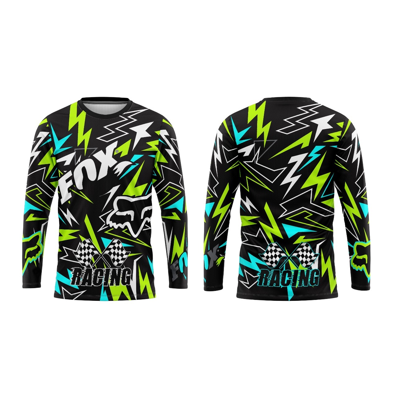 Playera FOX de Manga Larga Racing - Talla XL