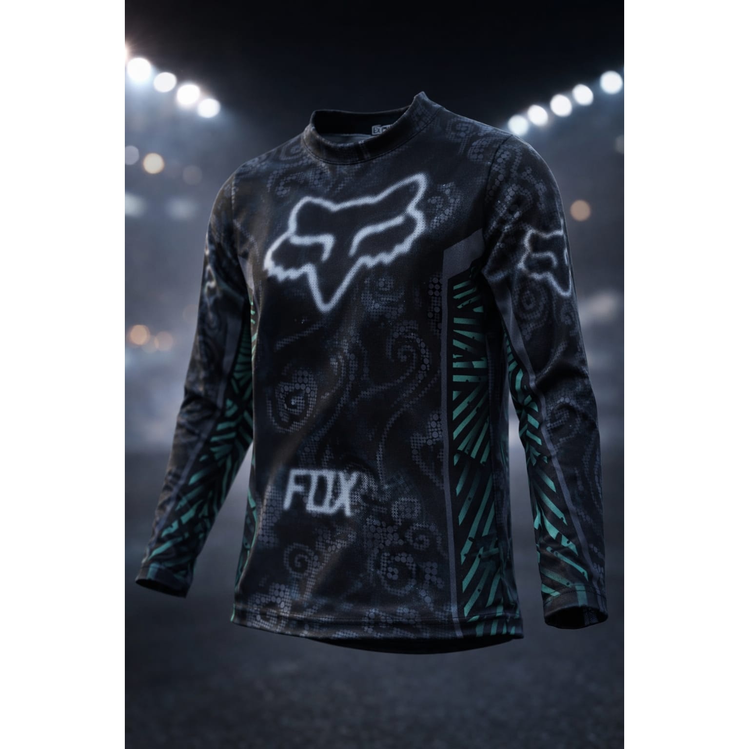 Jersey Fox Infantil Negra - UNITALLA