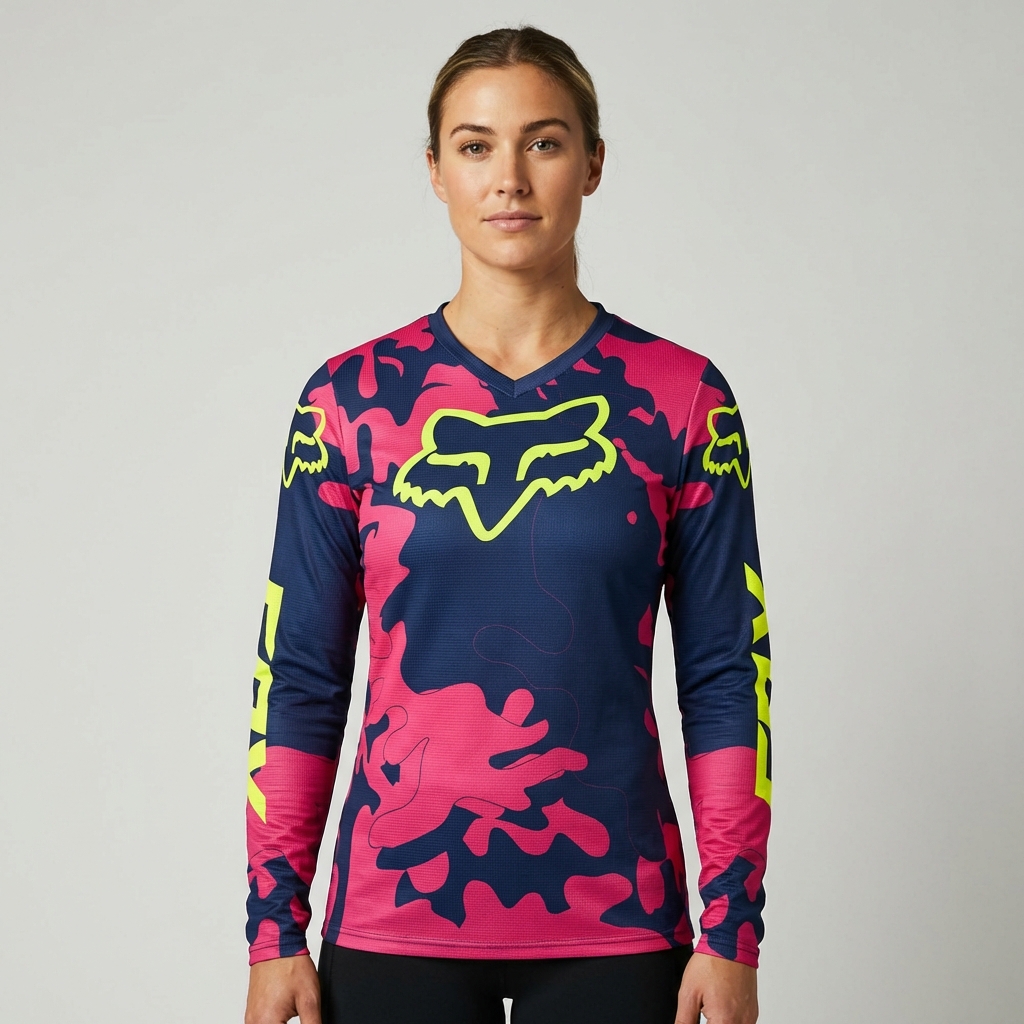 Jersey Fox Racing Camuflaje Mujer - Talla G