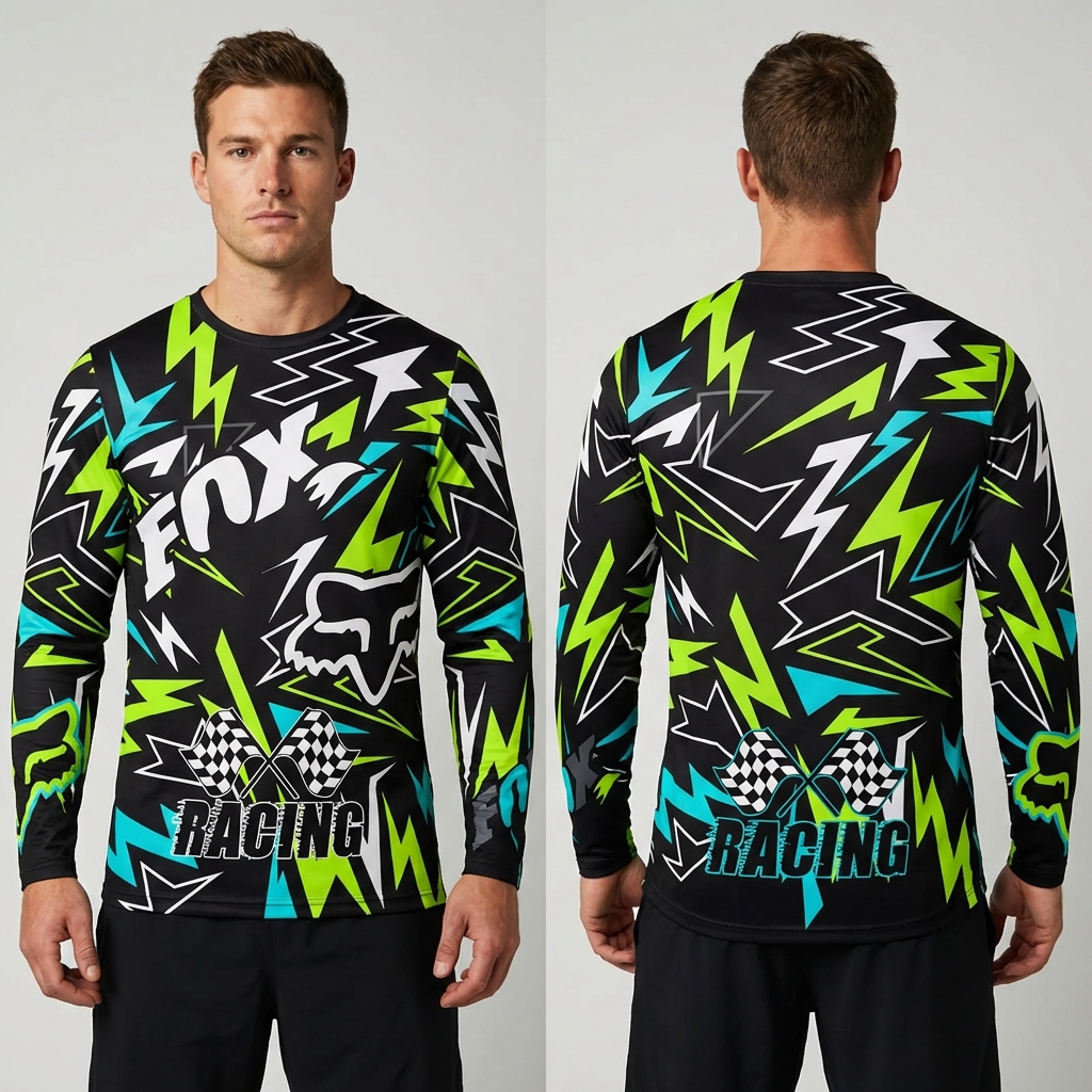 Playera FOX de Manga Larga Racing - Talla XL