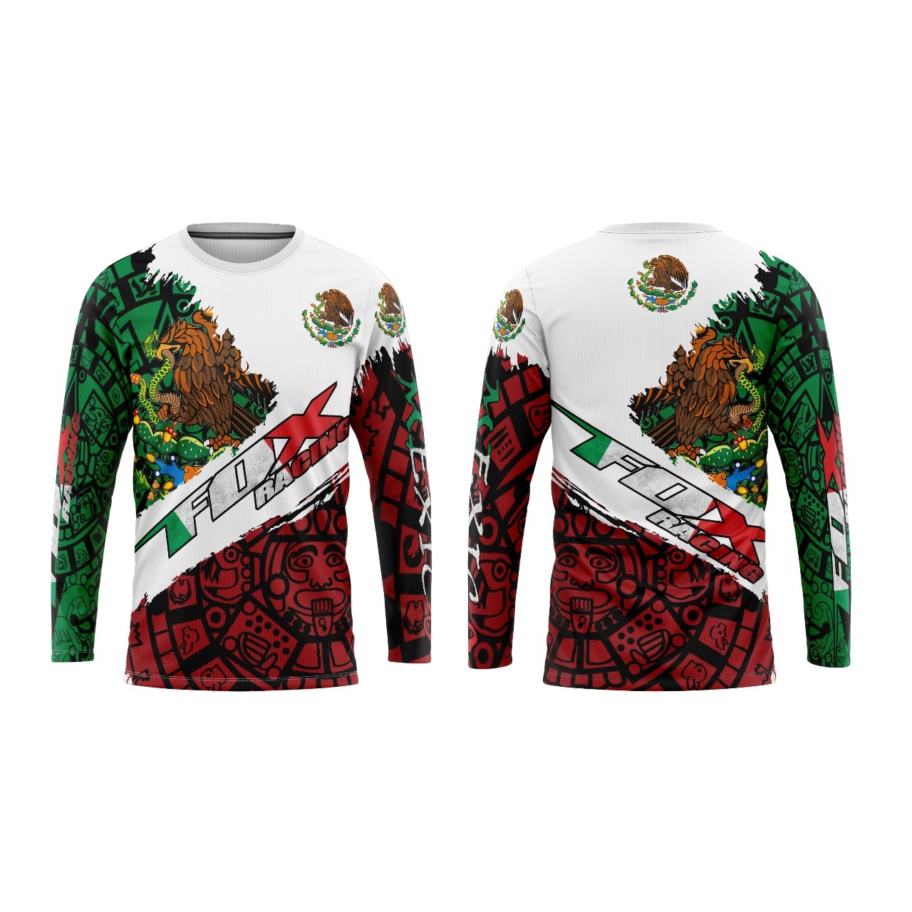 Playera deportiva México manga larga - Talla 2XL