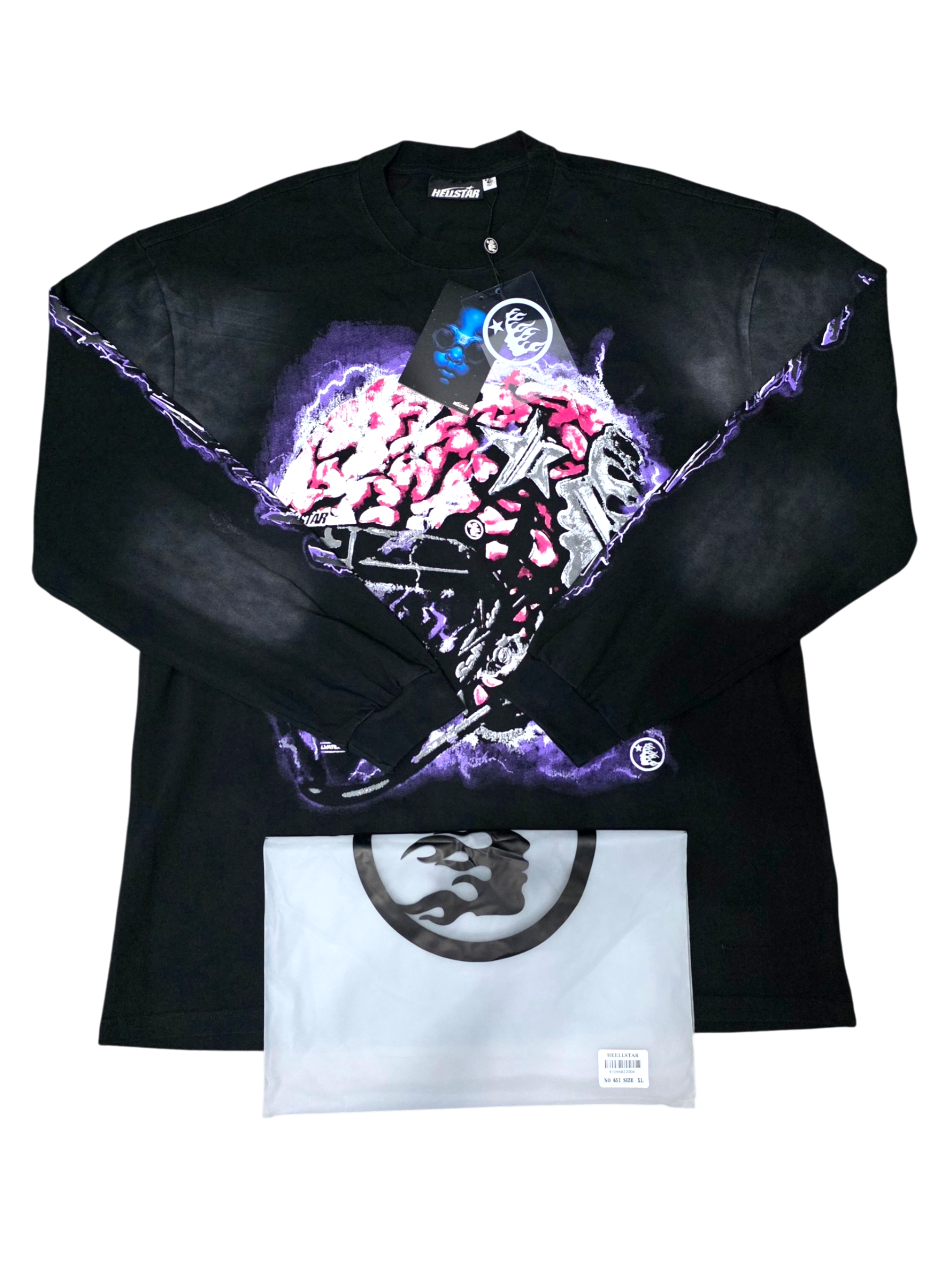 Camiseta larga diseño eléctrico HELLSTAR