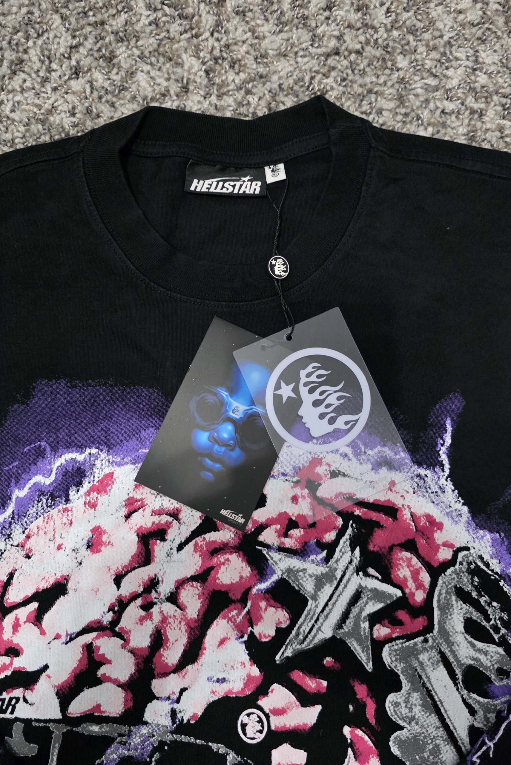 Camiseta larga diseño eléctrico HELLSTAR