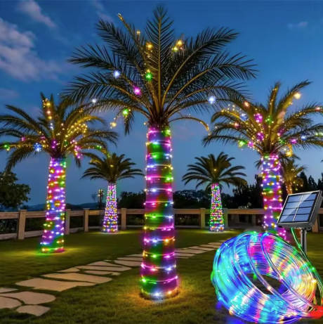 Solar Powered Outdoor LED String Lights