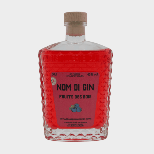 NOM DI GIN FRUITS DES BOIS – Gin belge artisanal fruité | 50cl