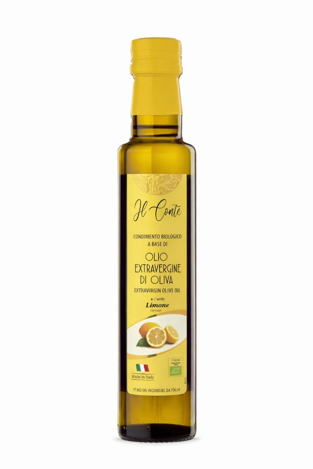Huile d’Olive au Citron – IL CONTE (250ml) extravierge