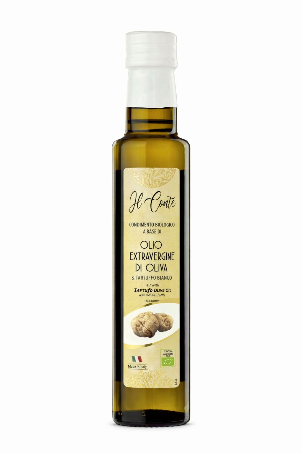 IL CONTE - L’Or Blanc d’Italie – Huile d’Olive Extravierge + Truffe Blanche