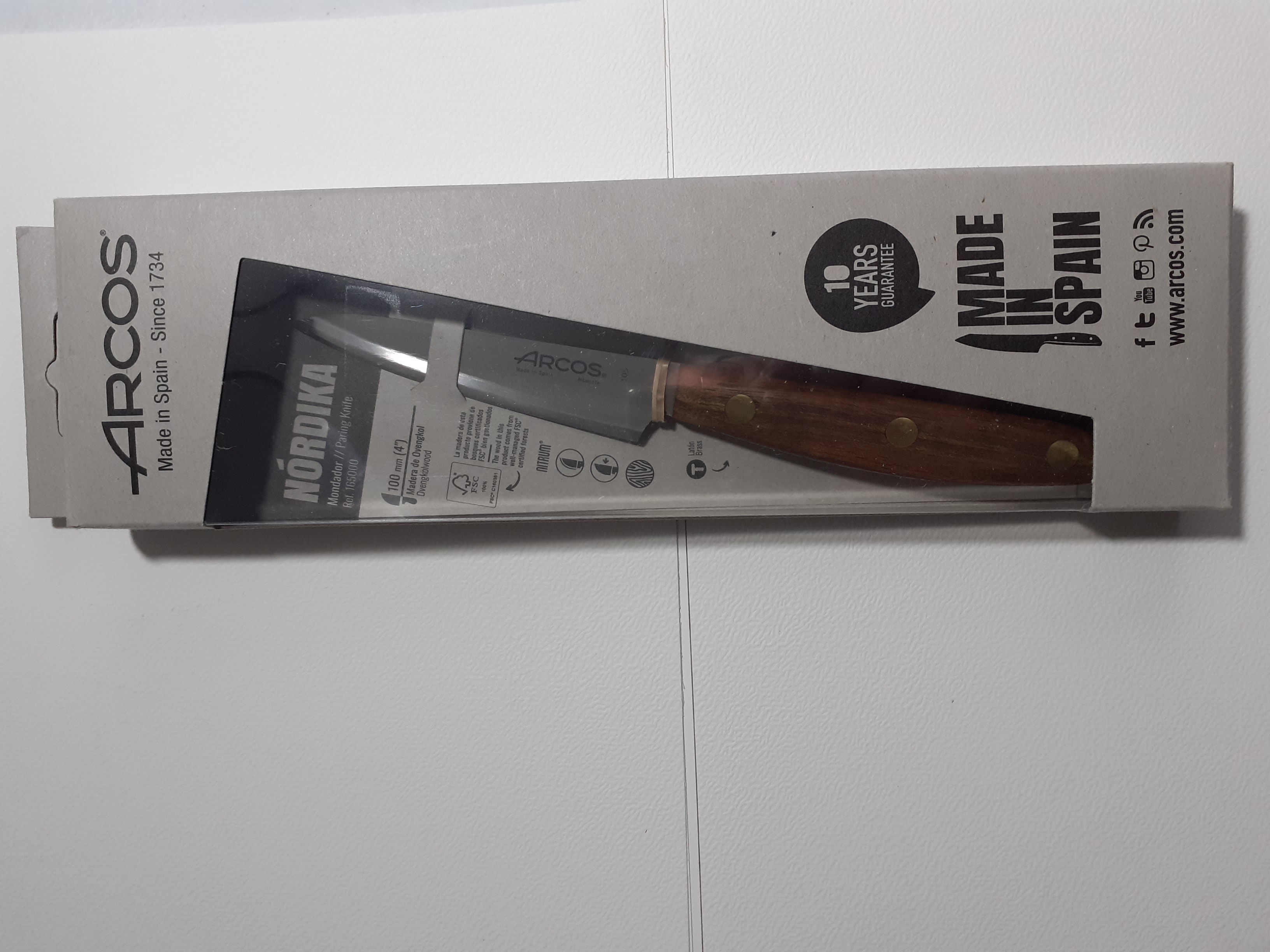 Couteau à légumes Arcos Nórdika Acier Nitrum