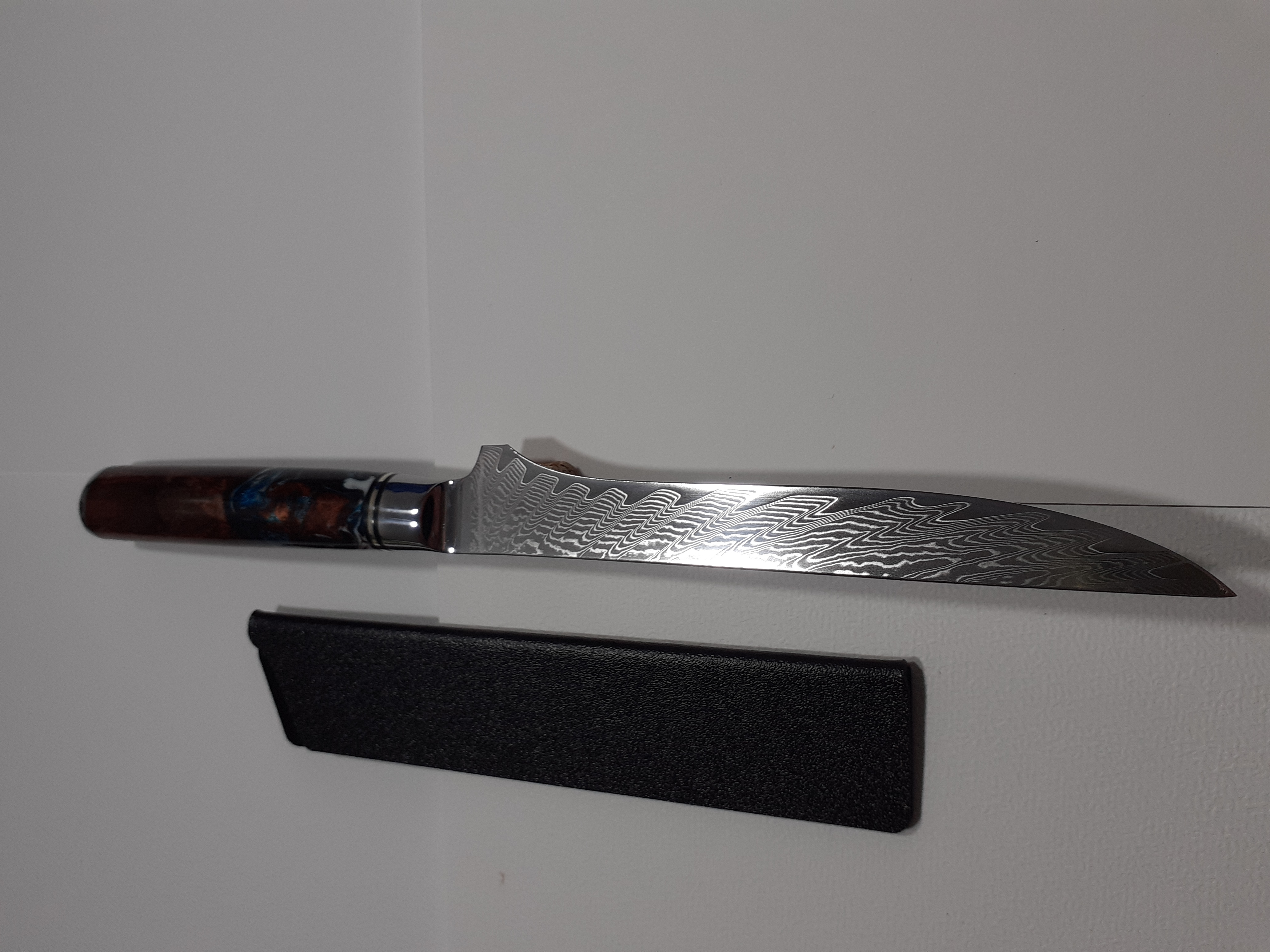 Couteau désosseur japonais damas Lame 14 cm en acier 9Cr18Mov 67 feuilles HRC:58-60