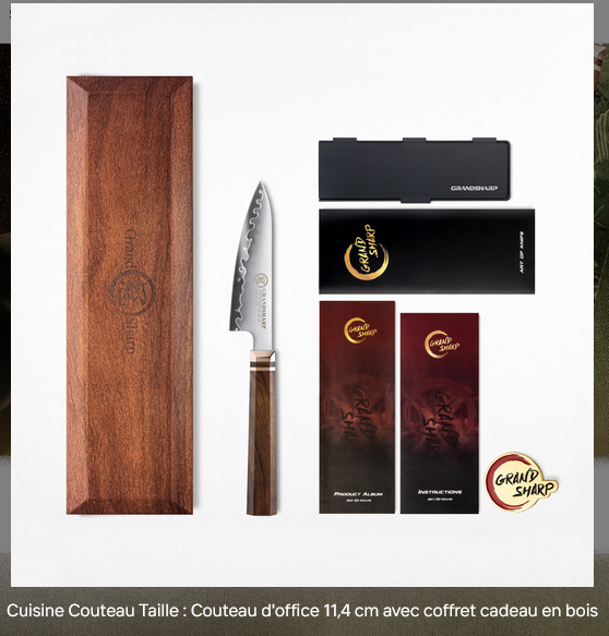 Couteau d’office 5.5" Lame de 11,4 cm en acier Haut de gamme ZDP189  HRC: 65-67