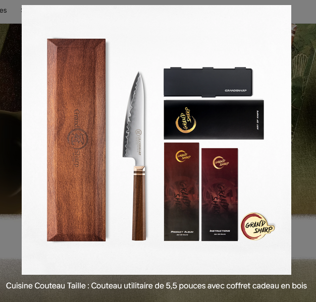 Couteau Office 14 cm Acier Haut de gamme ZDP 189 HRC: 65-67