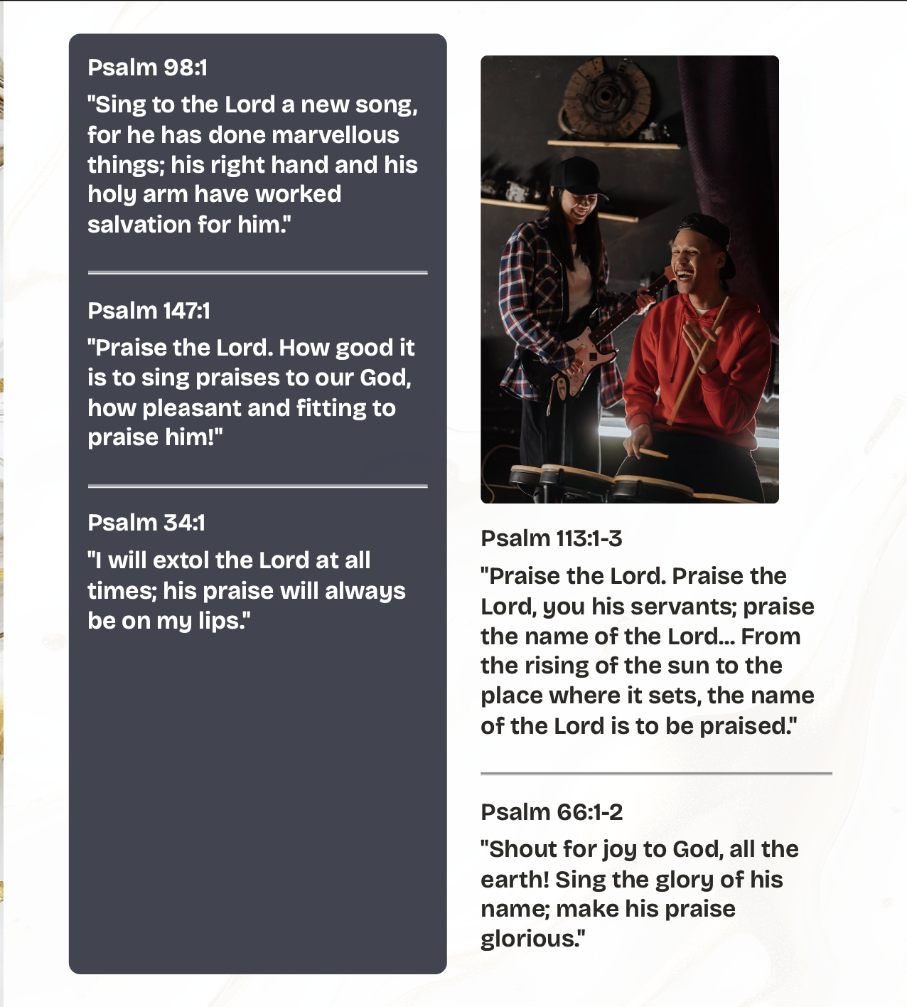 Theme-Based Bible Verses: Call to Worship