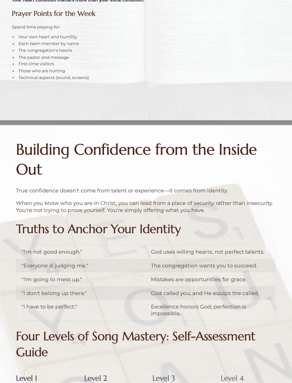 Beyond the Performance- Foundational Guide