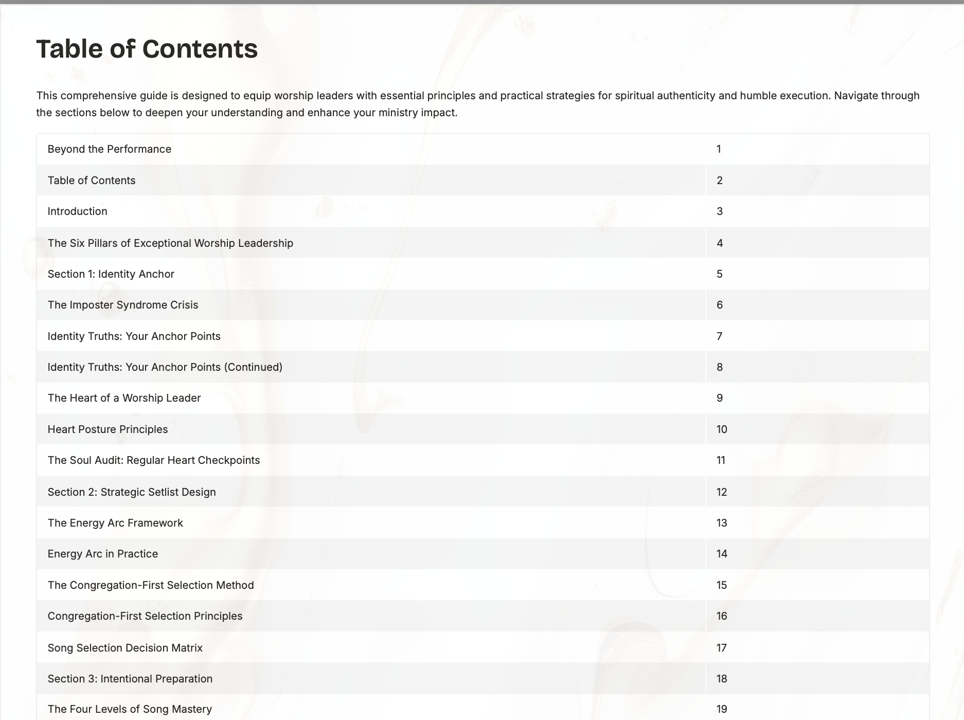Beyond The Performance- Foundational and The Complete Worship Leader Playbook 