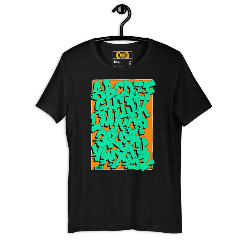 Camiseta  Abecedario-de-Graffiti-Move