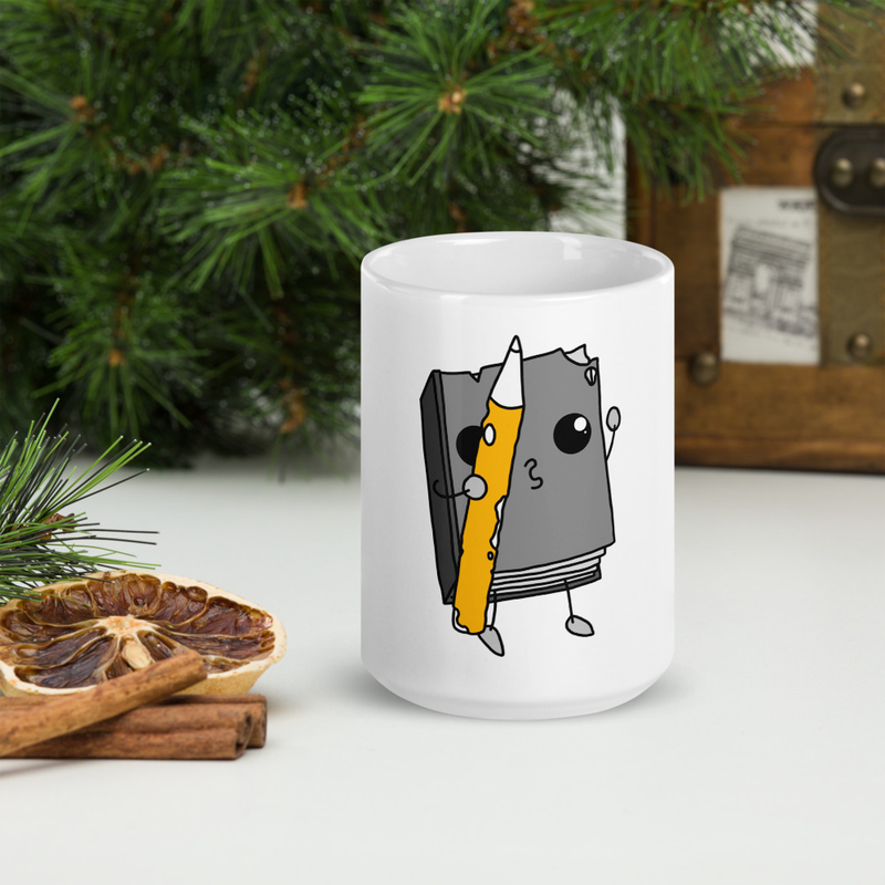 Taza GRAFFITI KAWAII Libro Vintage