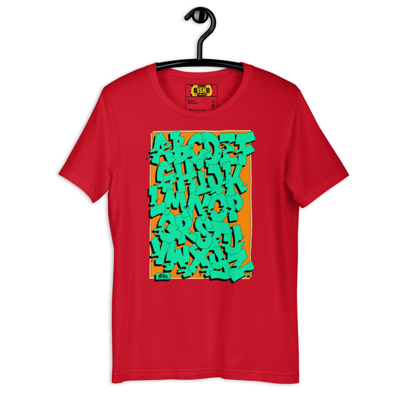 Camiseta  Abecedario-de-Graffiti-Move