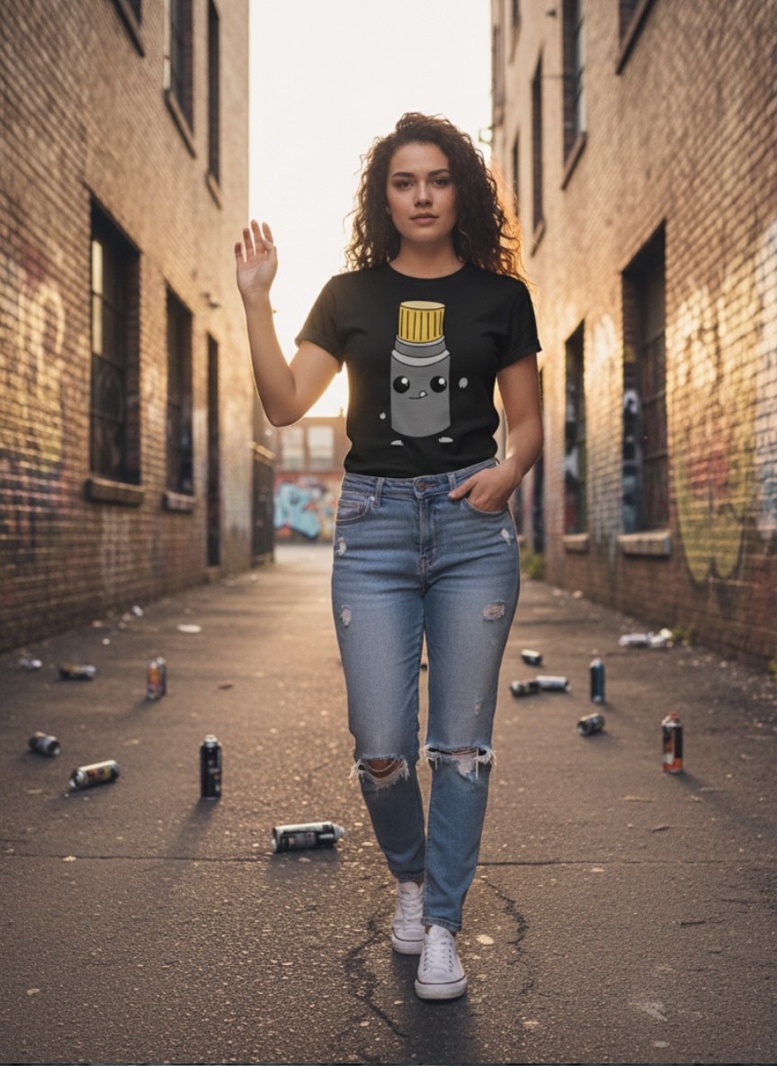 Camiseta GRAFFITI KAWAII Rotulador