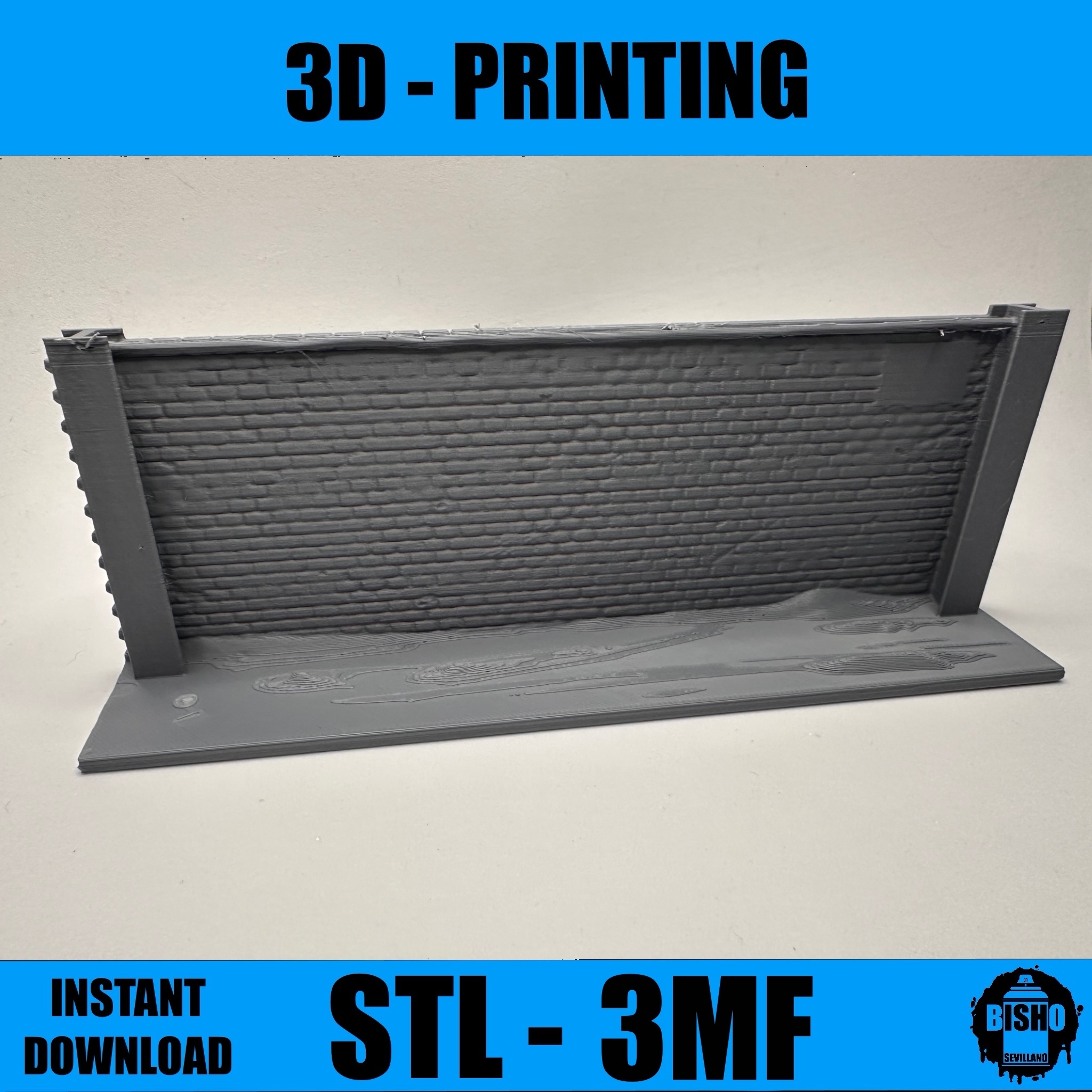 GRAFFITI WALL - Diorama en archivo digital STL y 3MF 