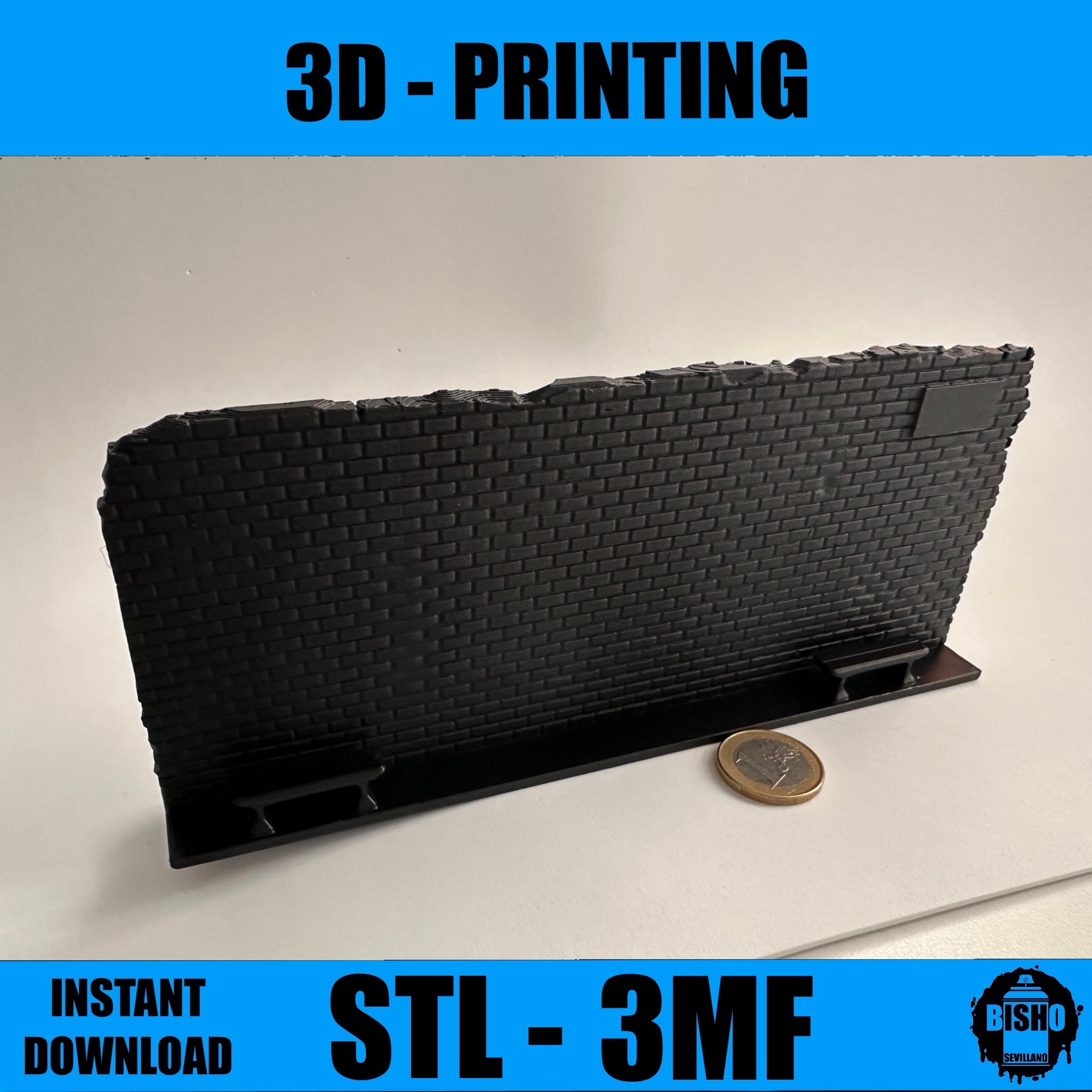 GRAFFITI WALL - Diorama en archivo digital STL y 3MF para descargar