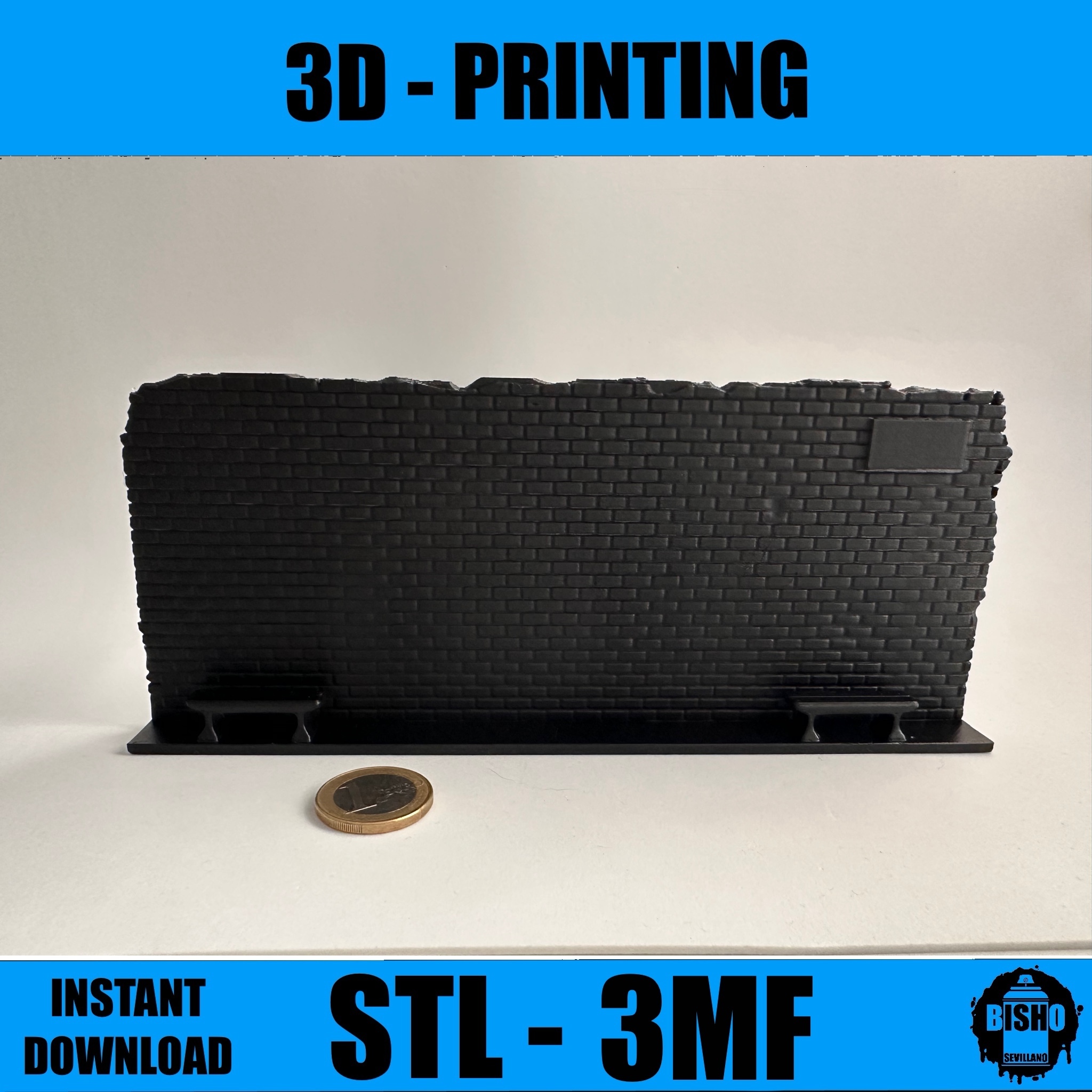 GRAFFITI WALL - Diorama en archivo digital STL y 3MF para descargar