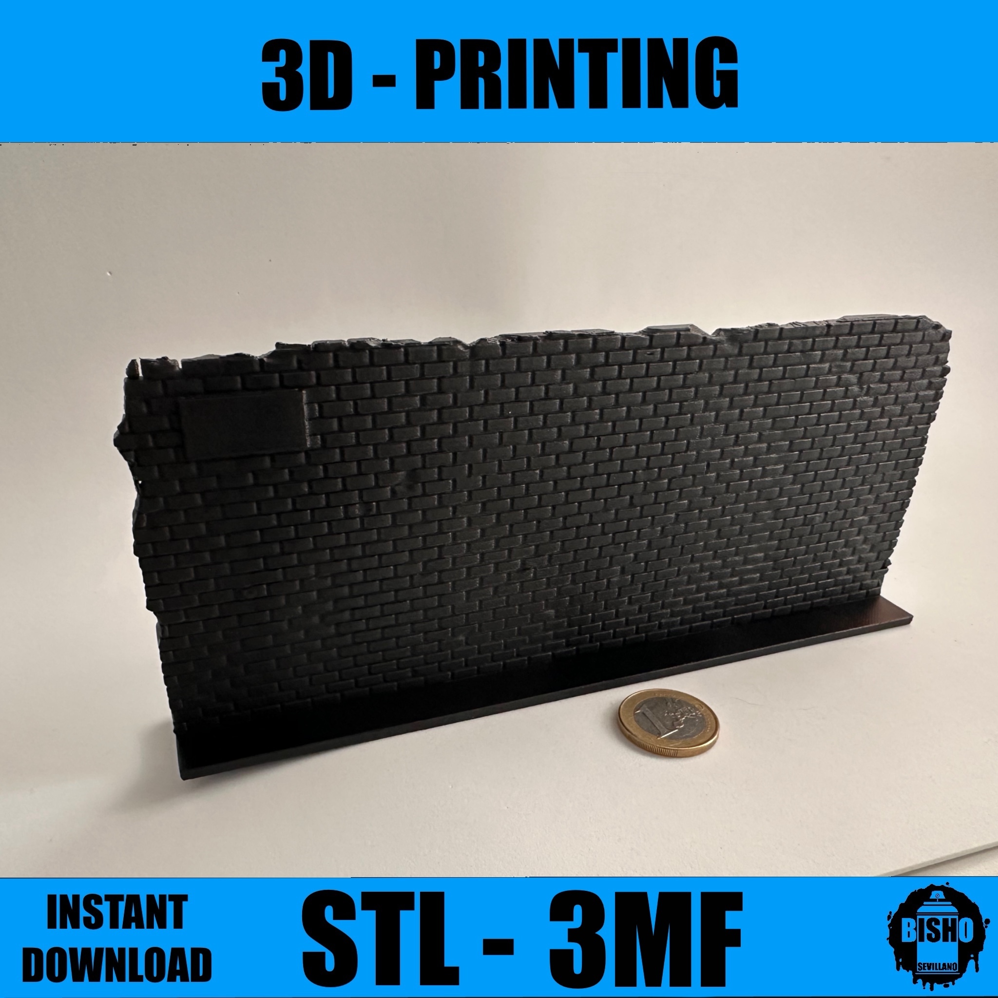 GRAFFITI WALL - Diorama en archivo digital STL y 3MF para descargar