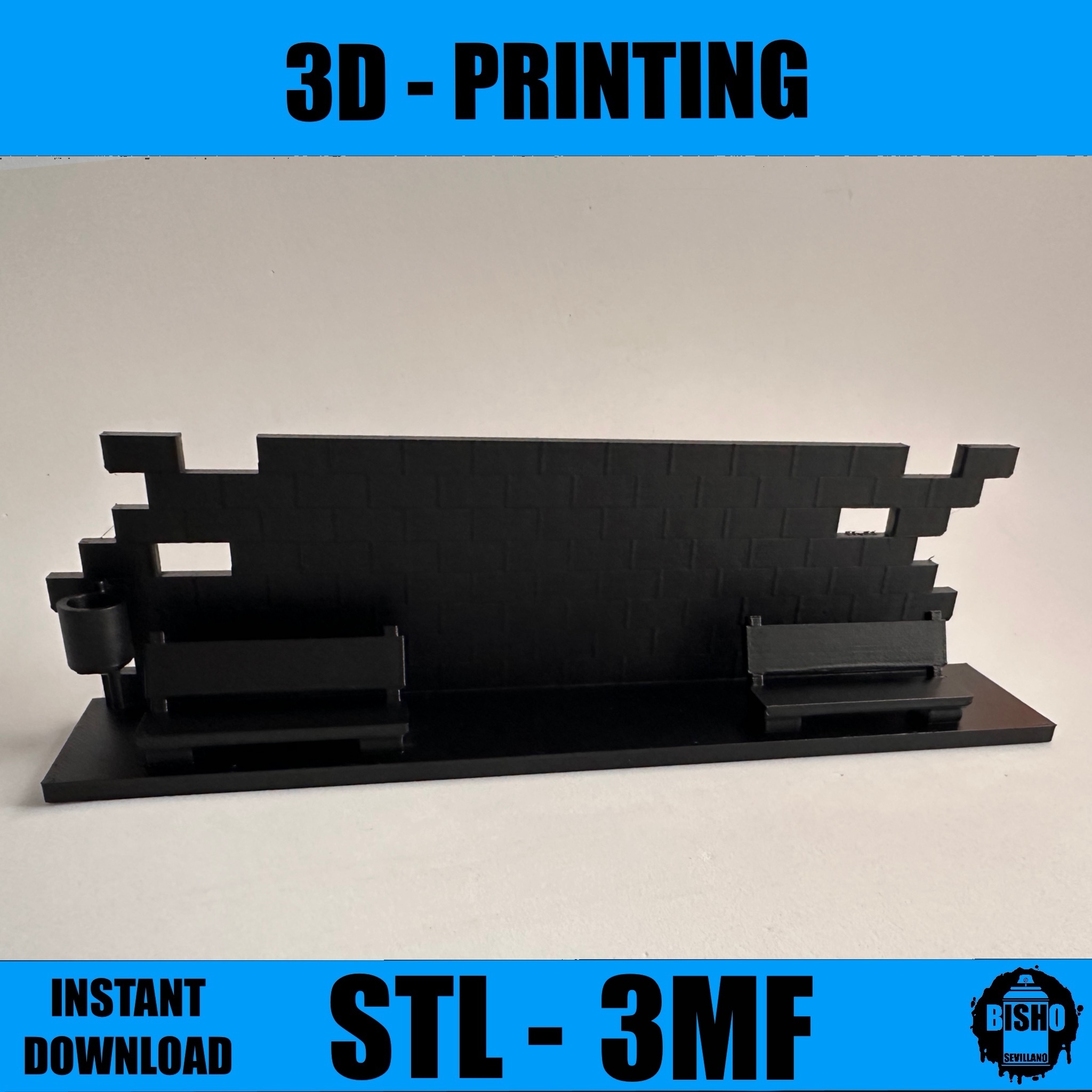 GRAFFITI WALL - Diorama en archivo digital STL y 3MF para descargar