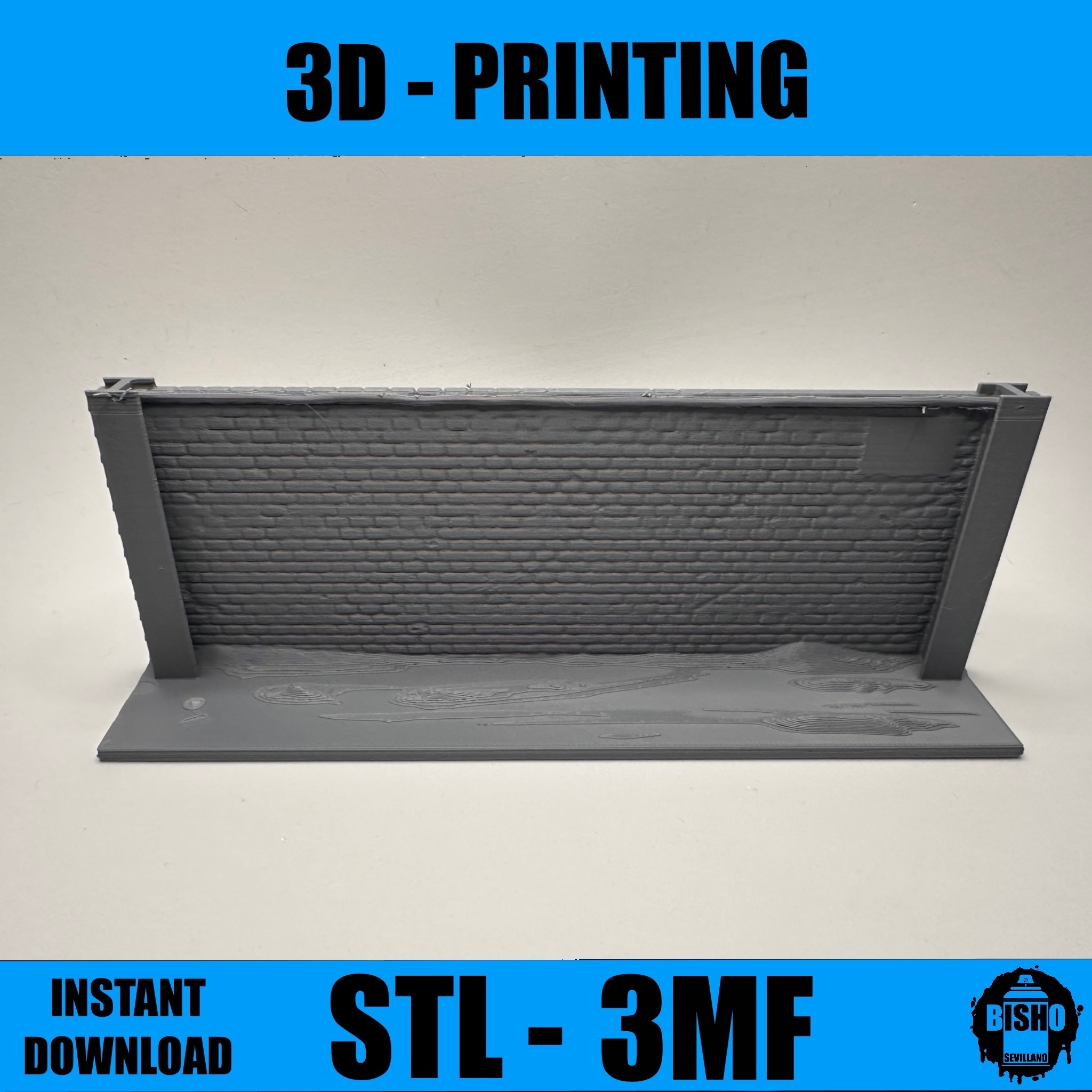 GRAFFITI WALL - Diorama en archivo digital STL y 3MF 