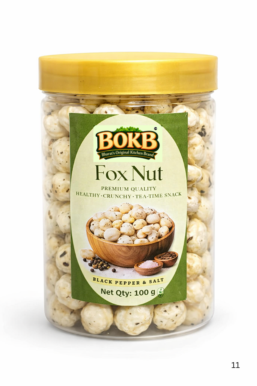 Fox Nut (Black Pepper & Salt) 200gm