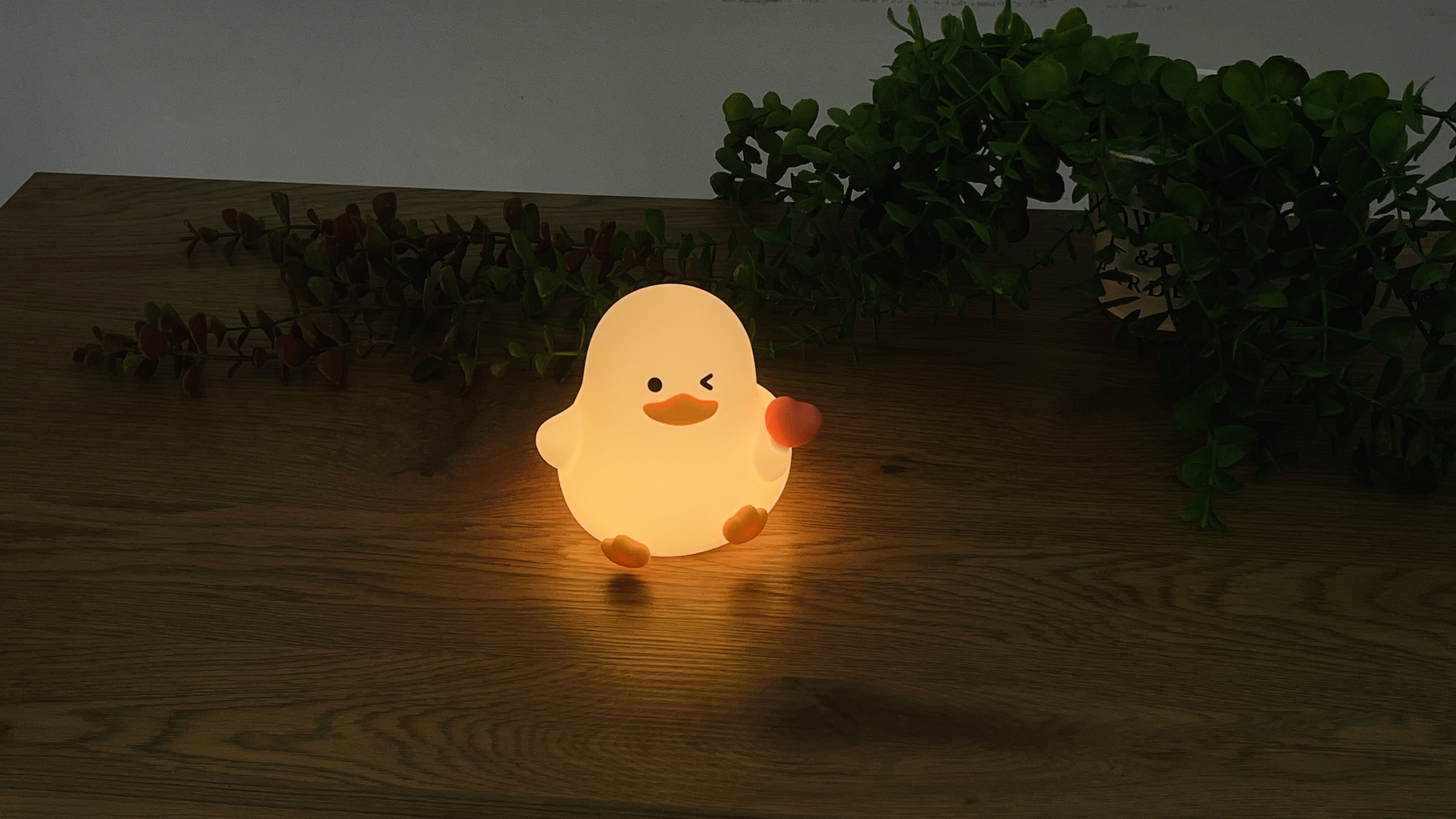 Sevimli Ördək Şəkilli Silikon Lampa