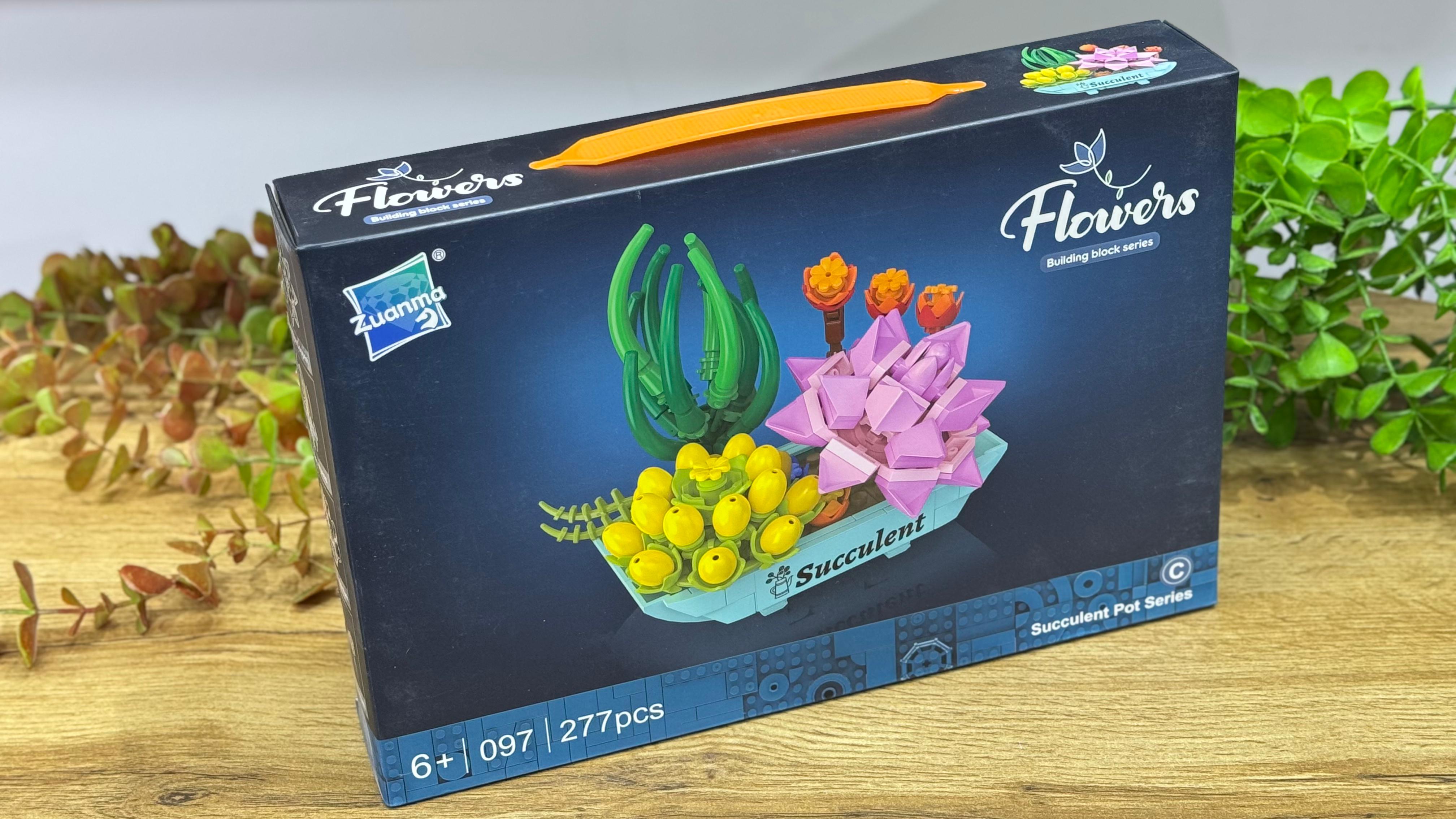 Sukulent Kompozisiyası – Konstruksiya Seti 277 Hissə