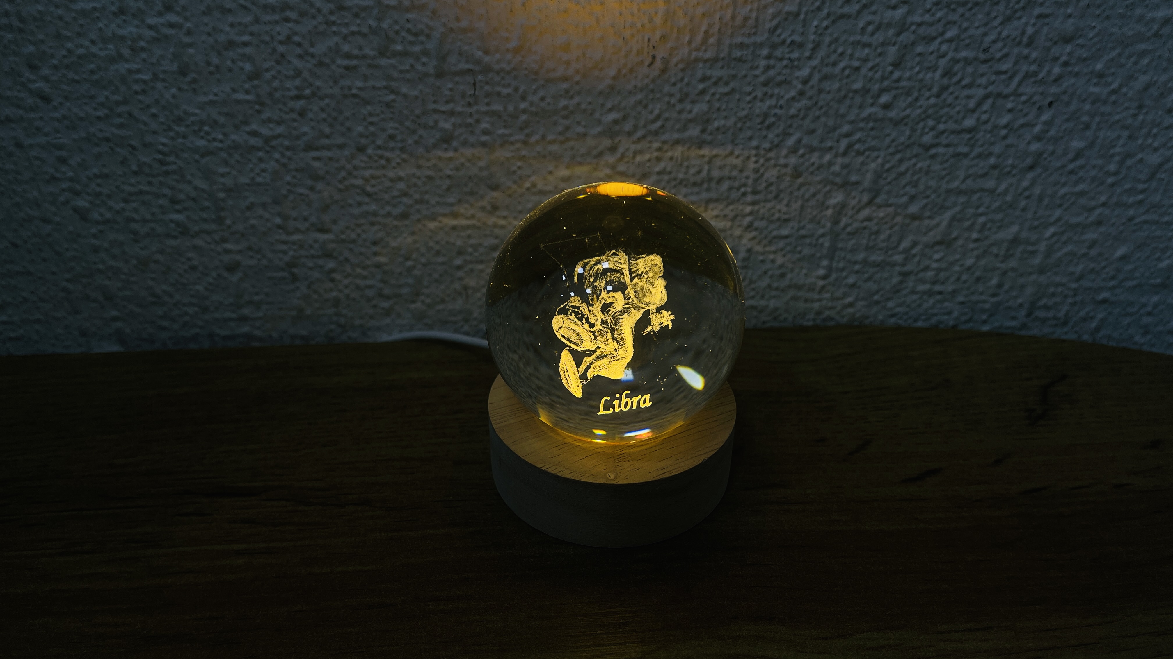 Tərəzi  Bürcü Kürə İşıq (Kiçik  5.5 x 7.5 sm)