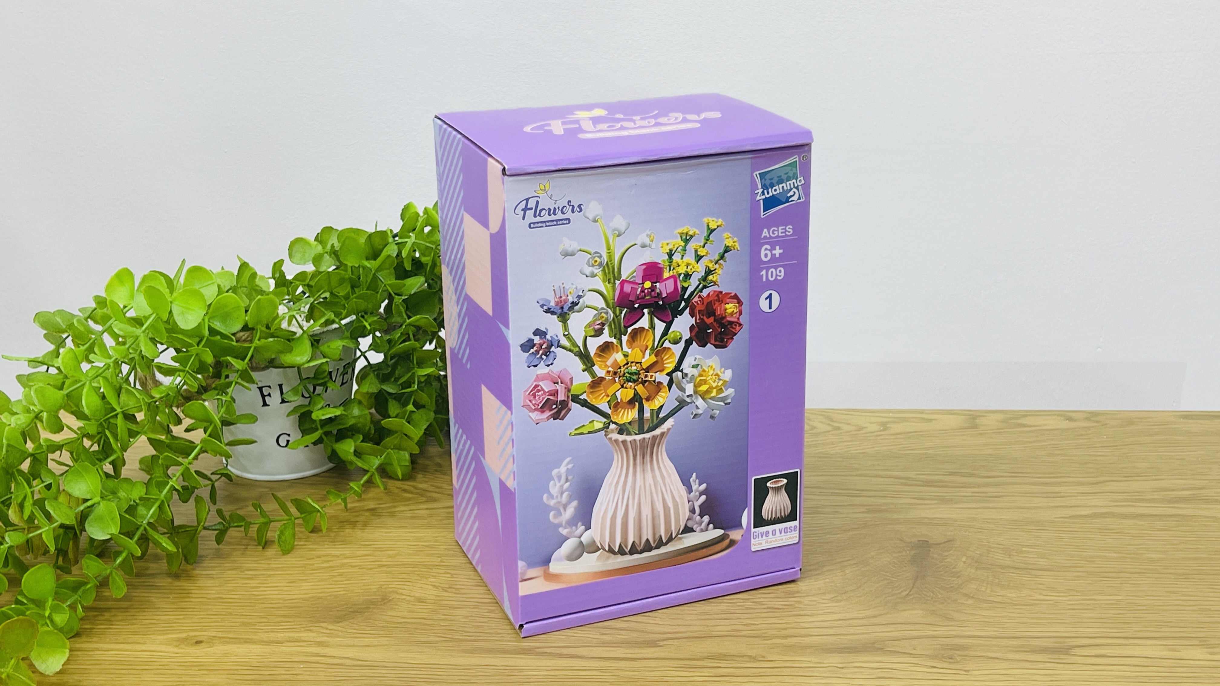 Flowers Building Blocks – Dekorativ Çiçək Buketi Bənövşəyi 756 Hissə