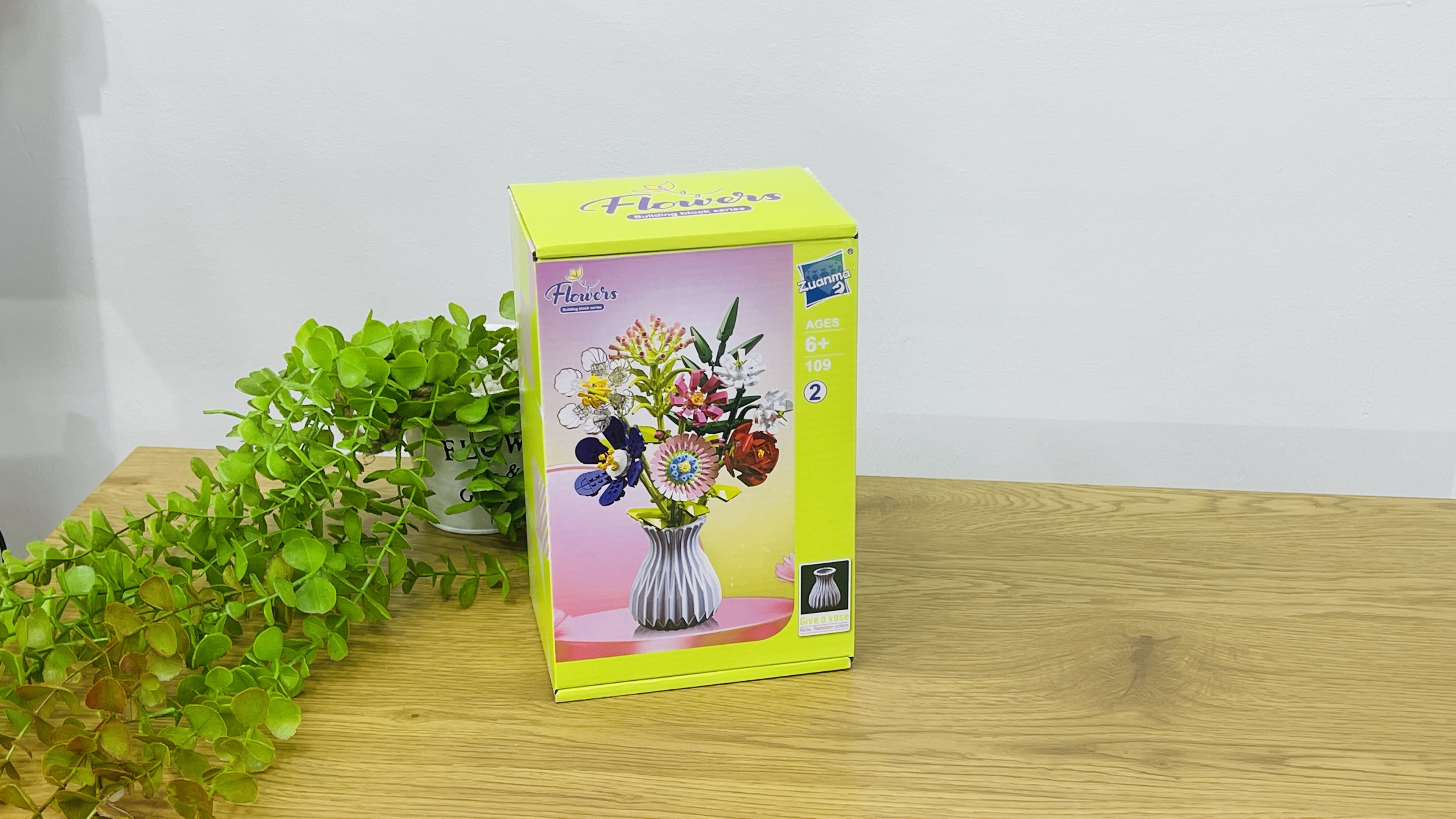Flowers Building Blocks – Dekorativ Çiçək Buketi Yaşıl 671 Hissə