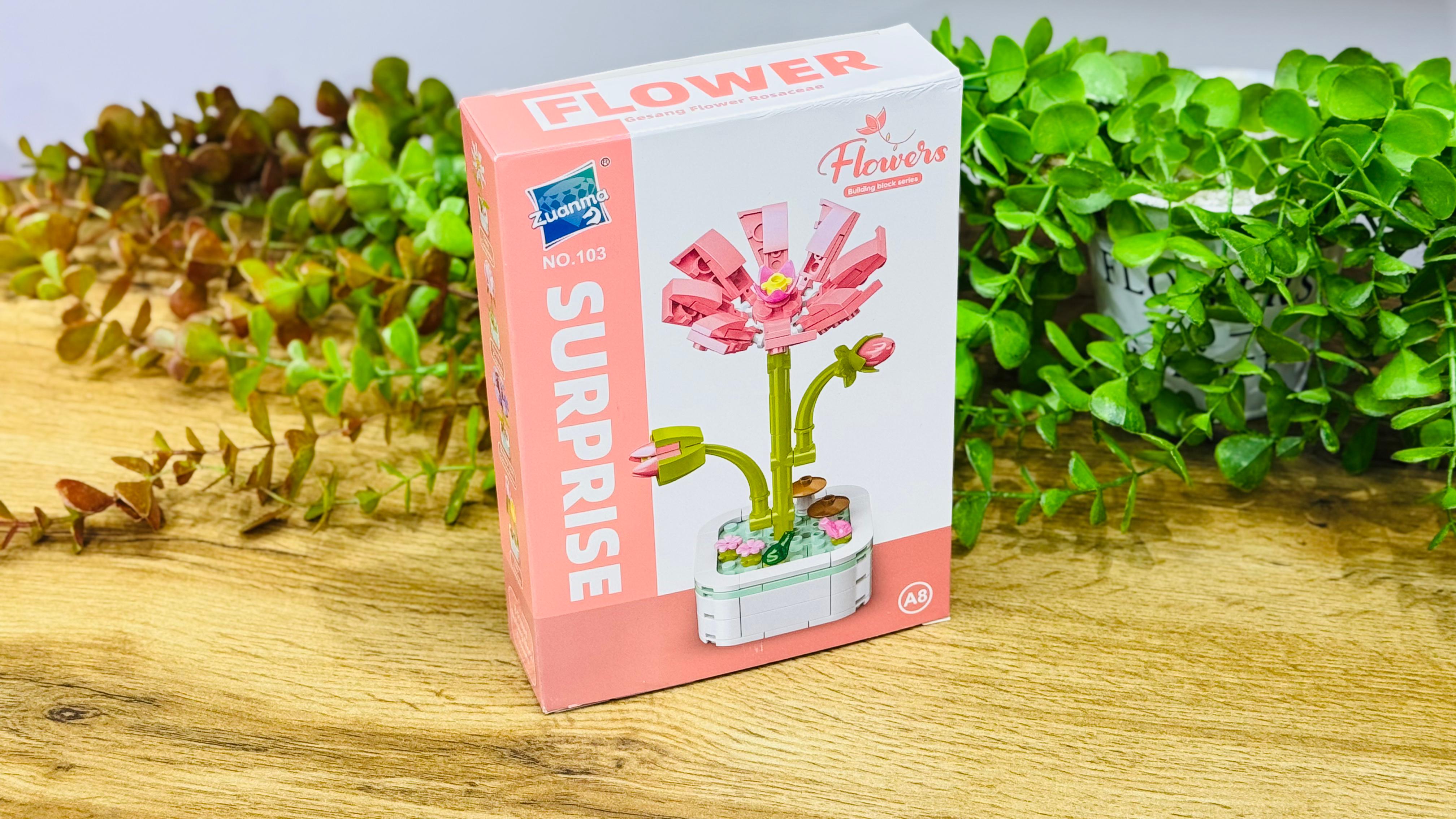 Gerbera Çiçəyi – Konstruksiya Seti 100+ Hissə