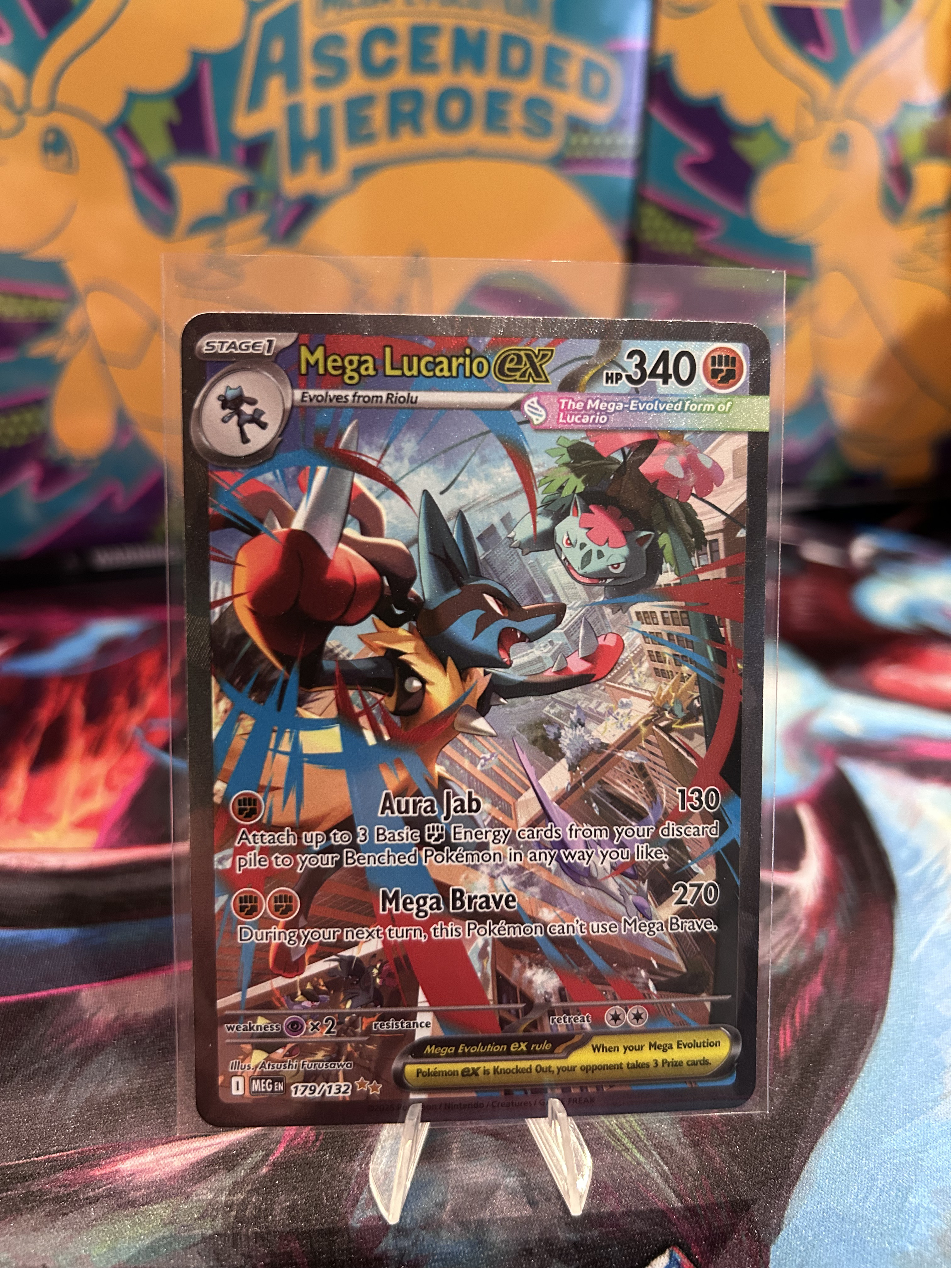 Mega Lucario ex near mint (MEG 179)