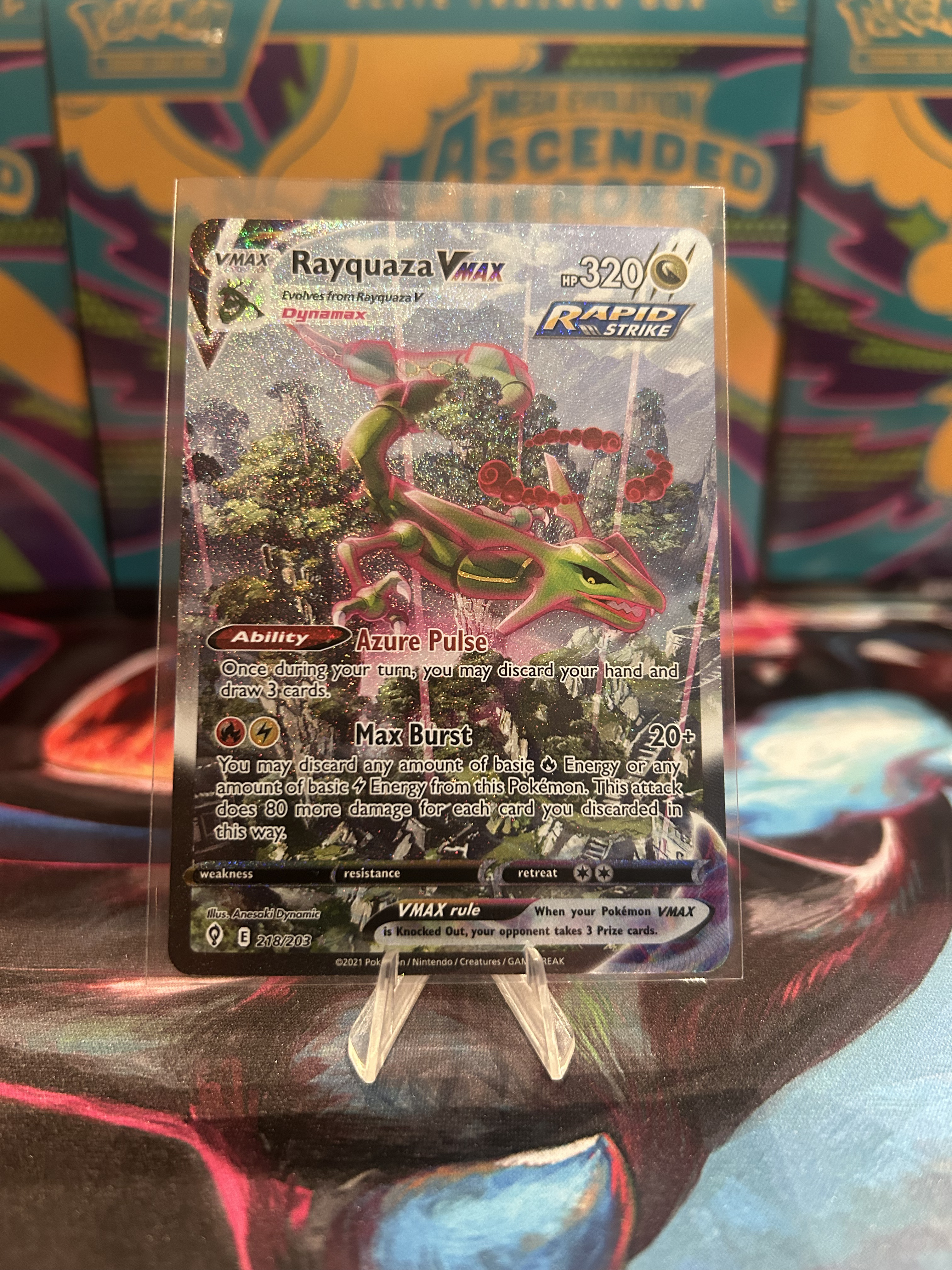 Rayquaza VMAX near mint (EVS 218)