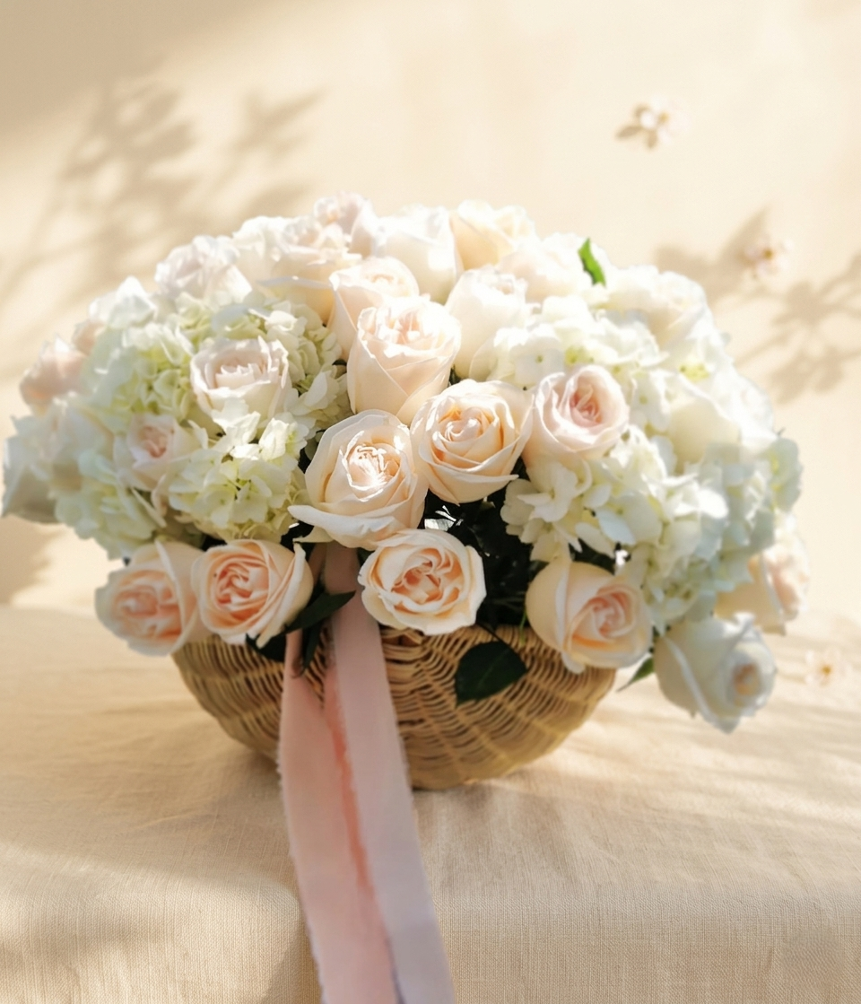 Luxury White Basket