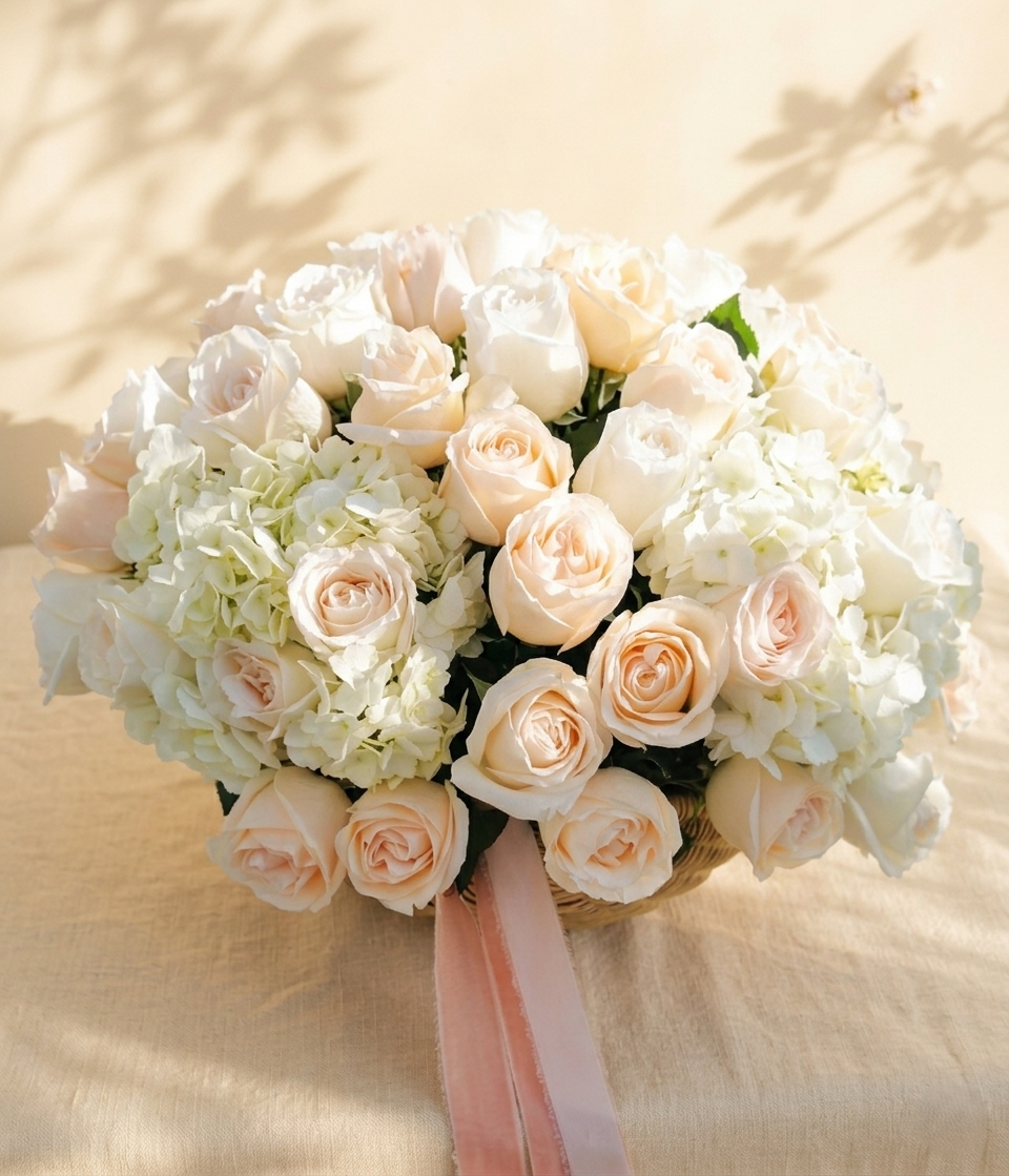 Luxury White Basket