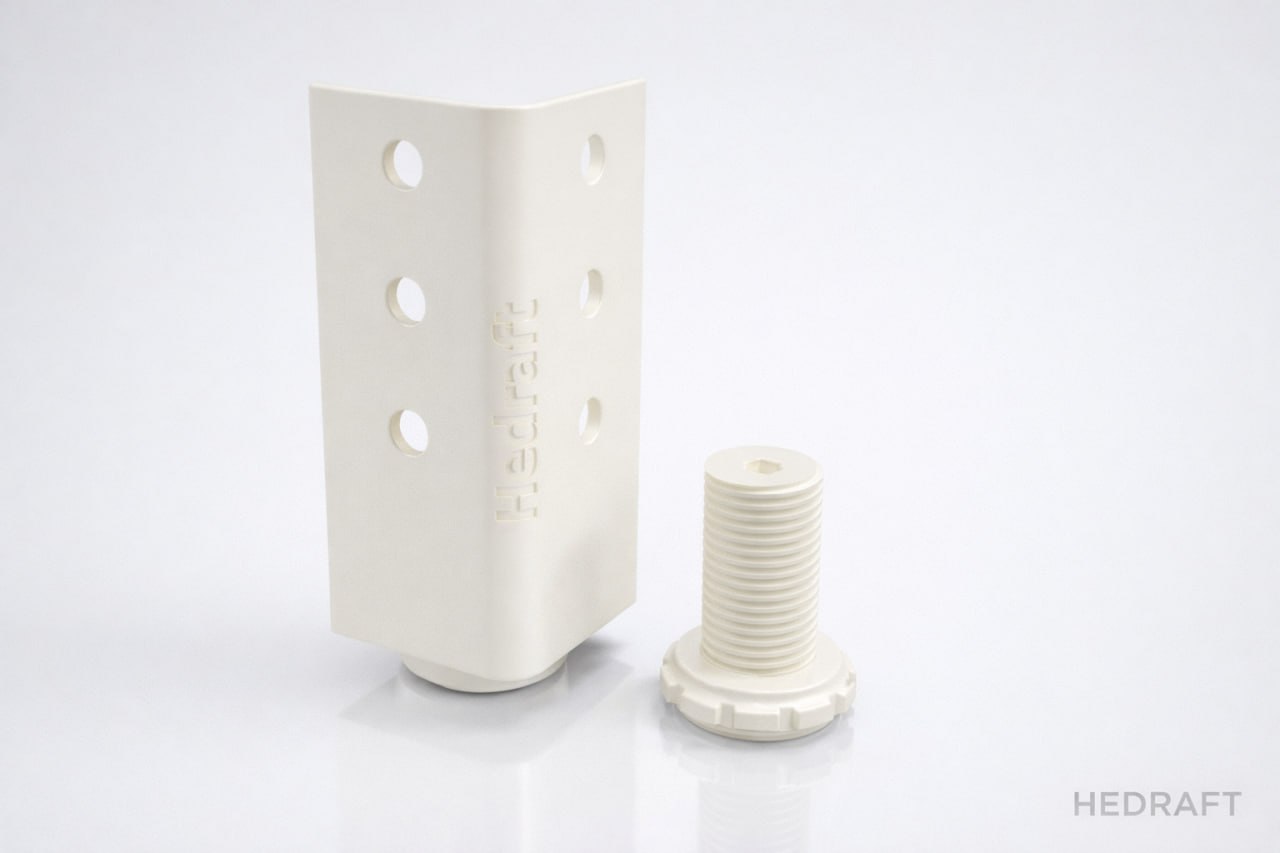 Regulējams balsts plauktu sistēmām HF-02  