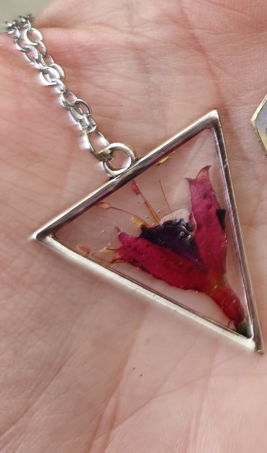 Colgantes con flores naturales 