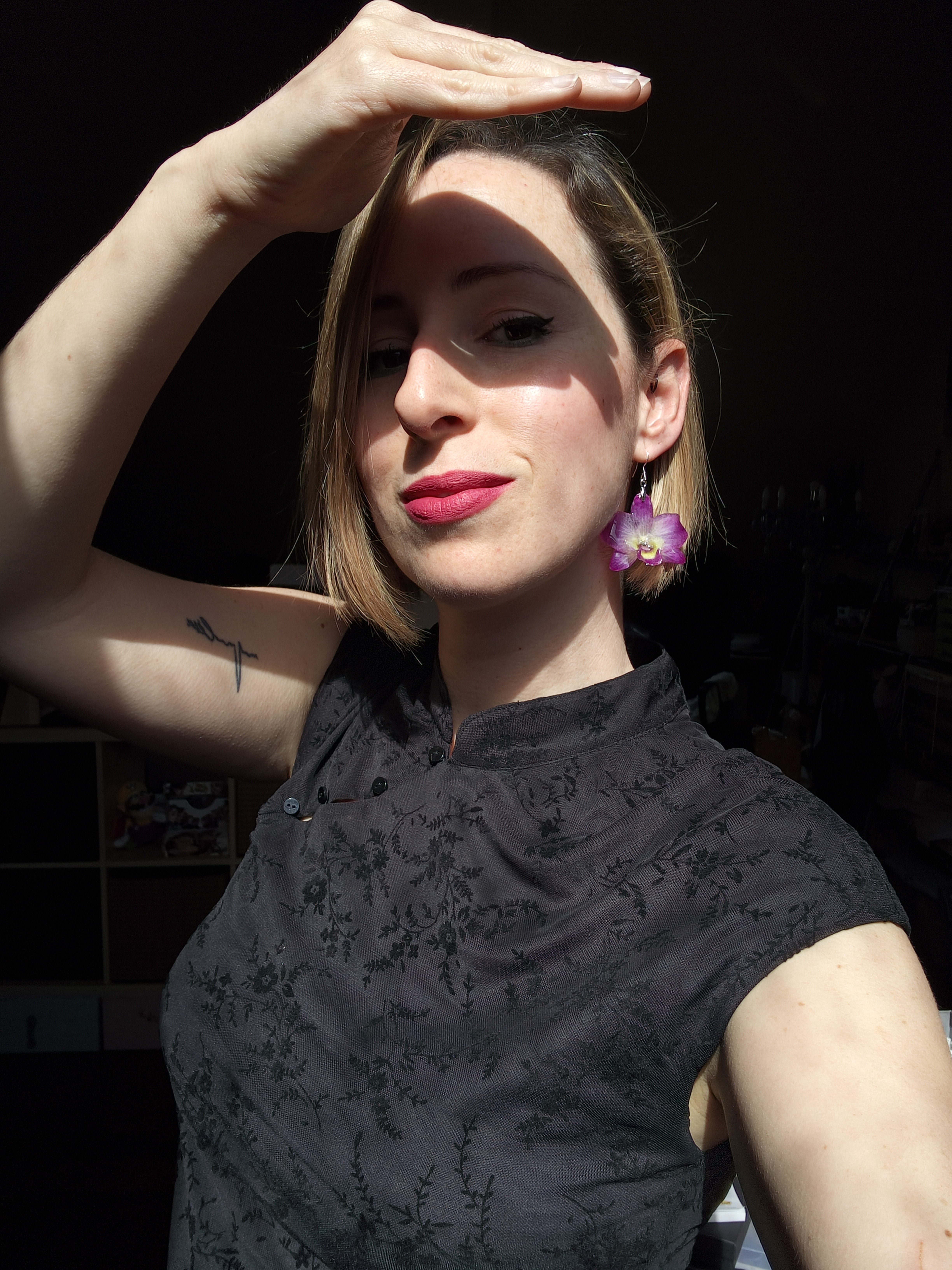 Pendientes de orquídeas Dendrobium (Mini)